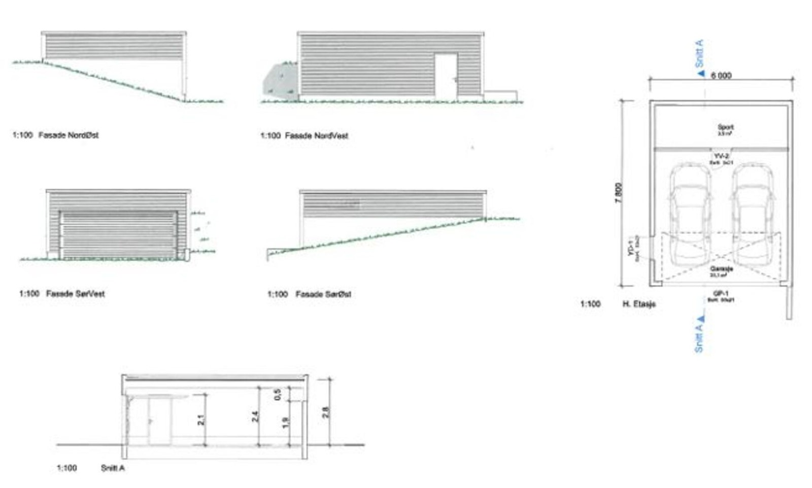 Godkjent garasje Galleribilde
