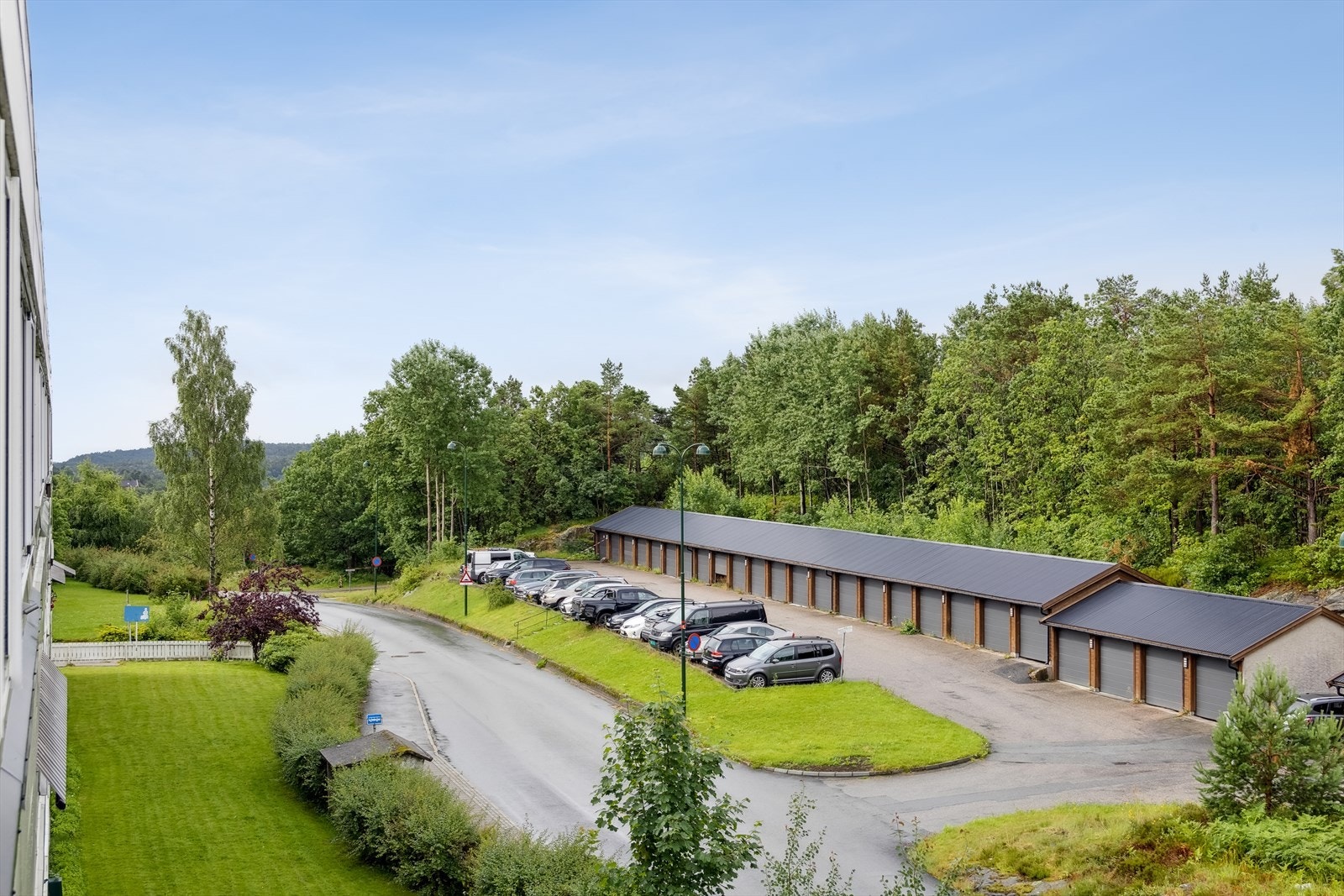 Utsikt fra balkong Galleribilde