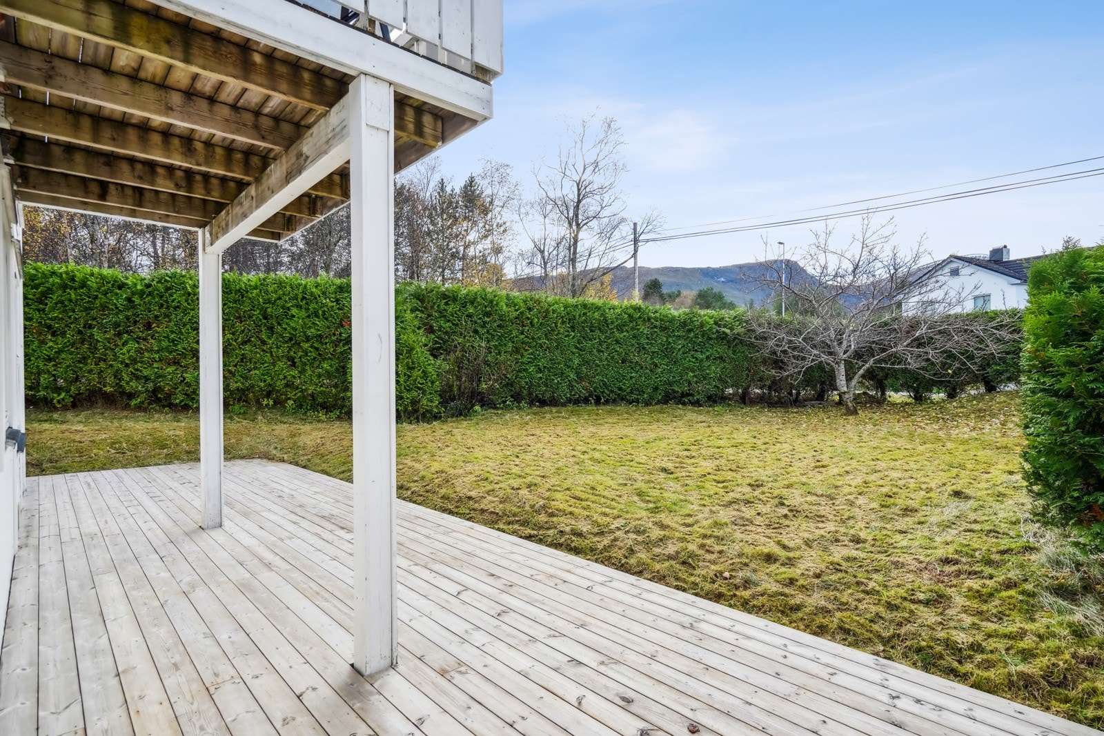 Terrassen har et areal på ca. 43 kvm. Galleribilde