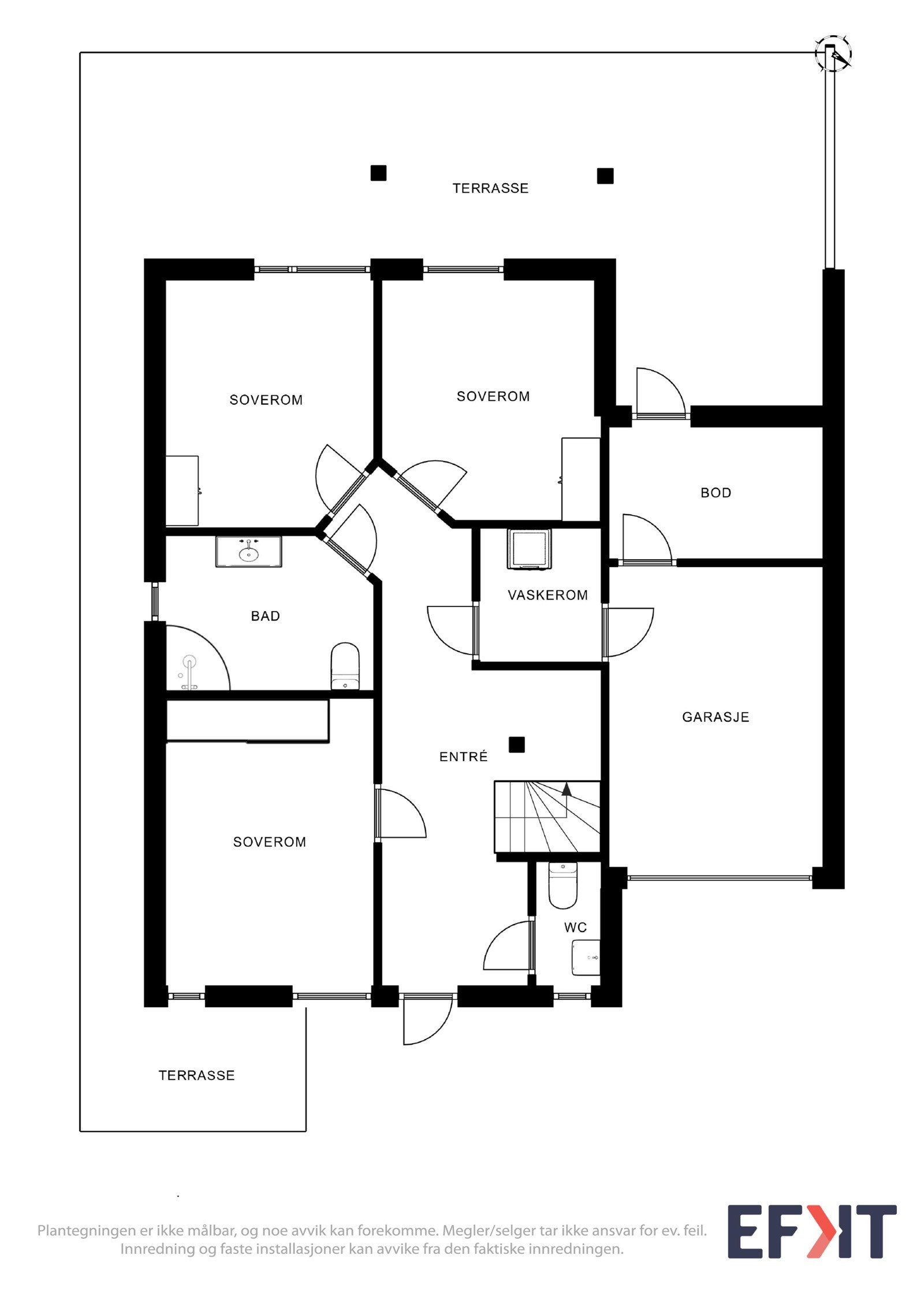 Planskisse - 1.etg Galleribilde
