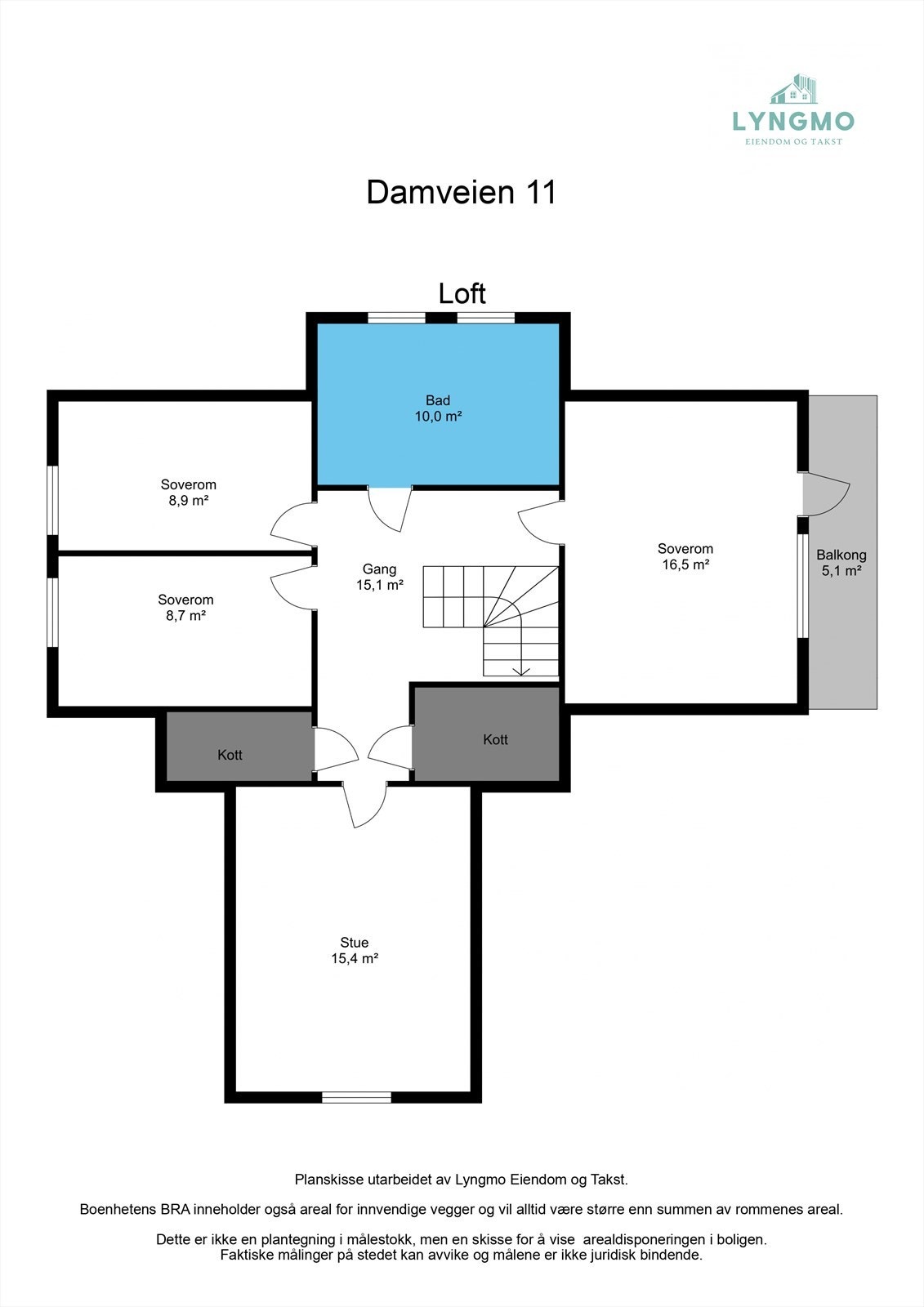 Planskisse loft Galleribilde