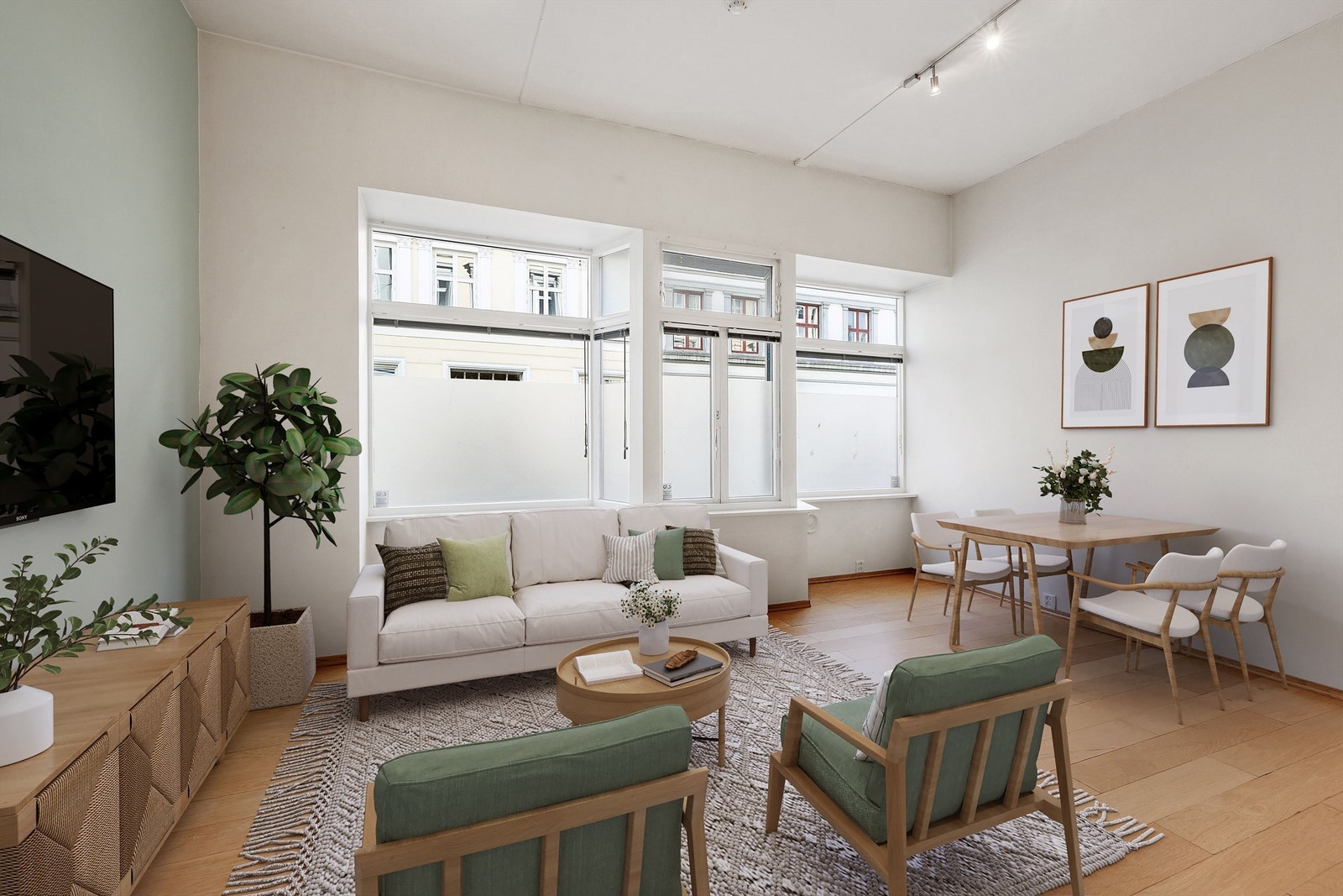 Velkommen til Markveien 23B - Presentert av André Gartland Hoff v/Krogsveen avd. Grünerløkka. (Digital illustrasjon) Galleribilde