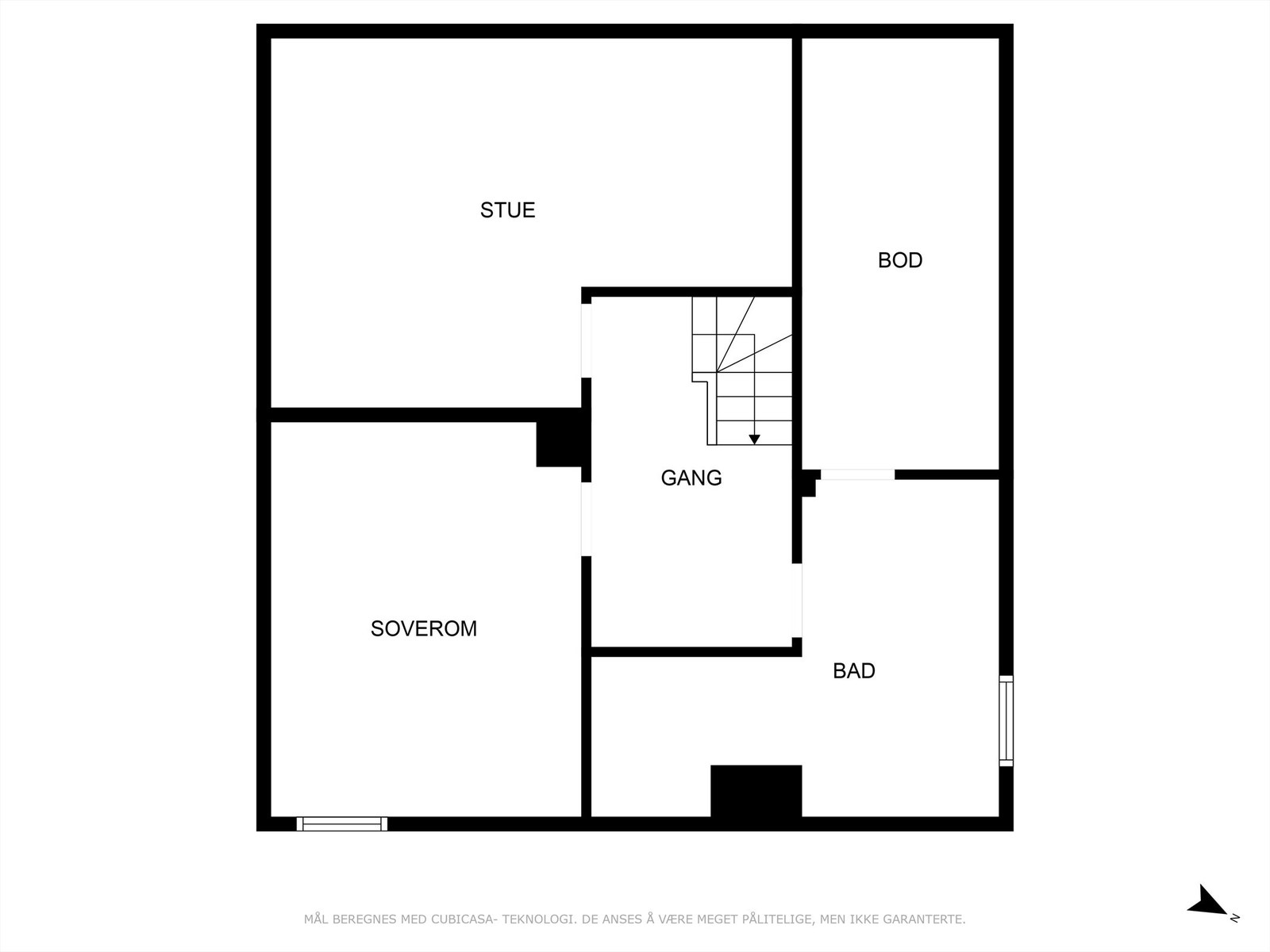 Plantegning kjeller Galleribilde