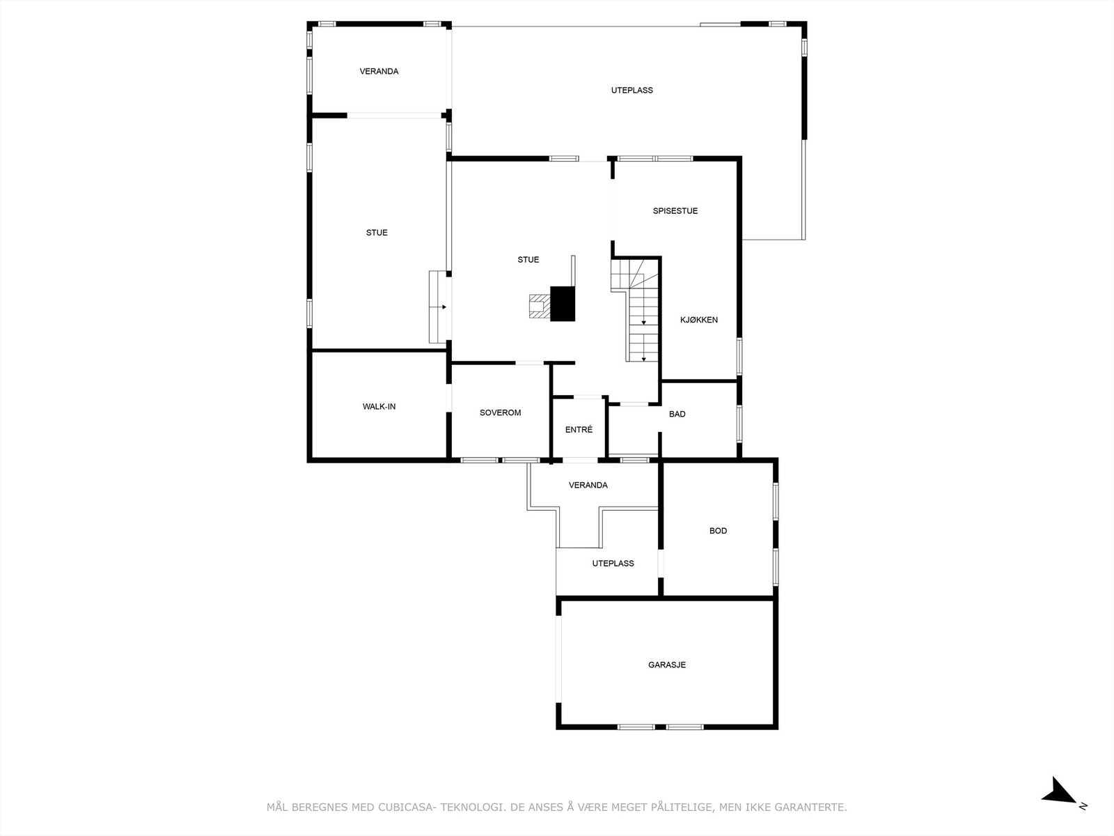 Plantegning 1 etasje Galleribilde