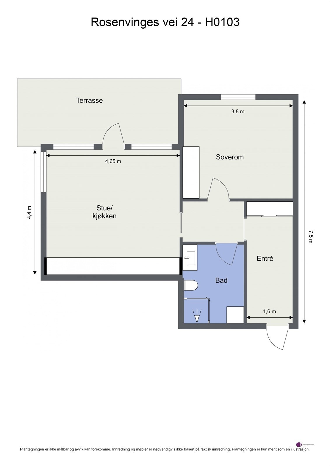 Plantegning 1. etasje. Galleribilde