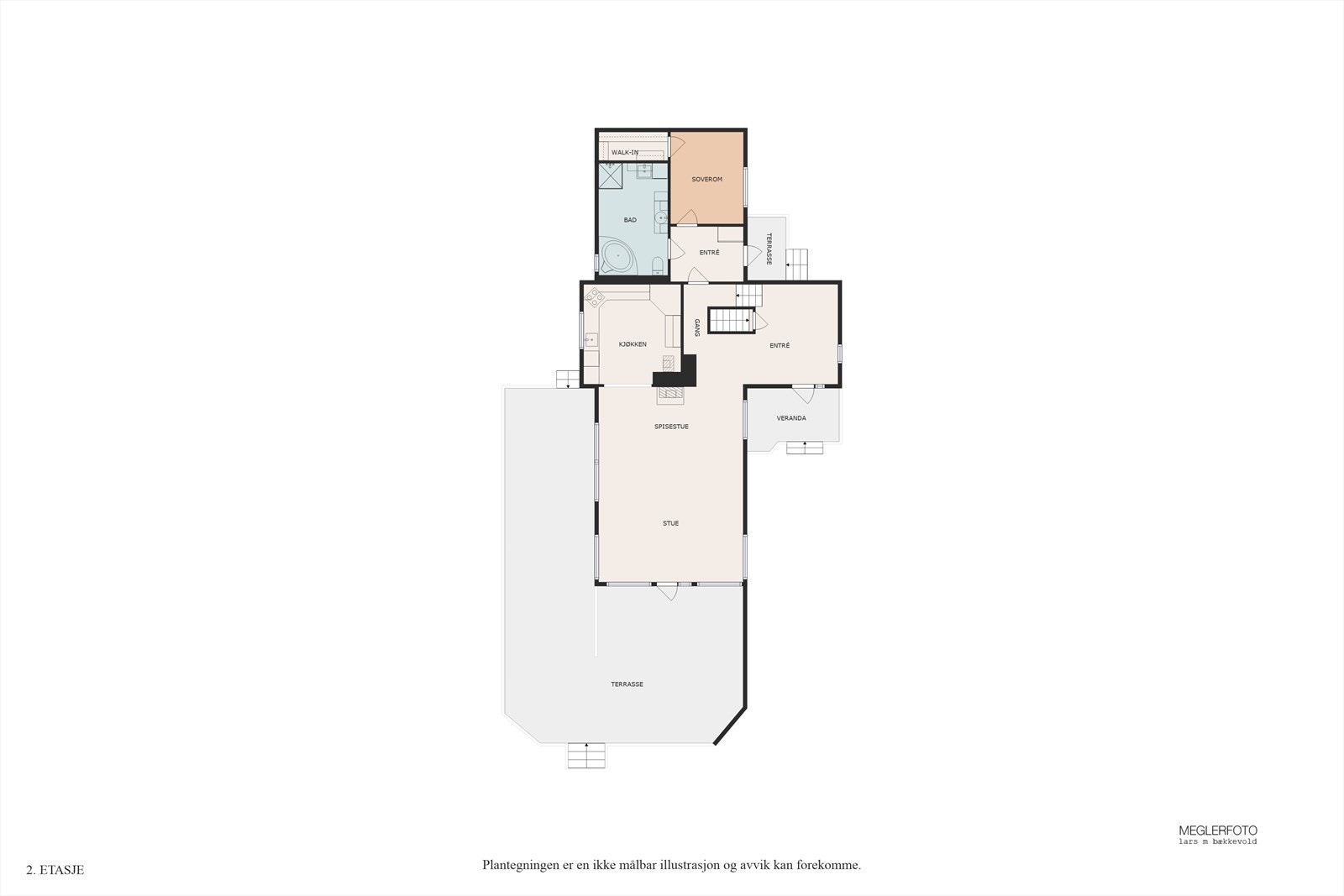 Plantegning av hovedplan Galleribilde