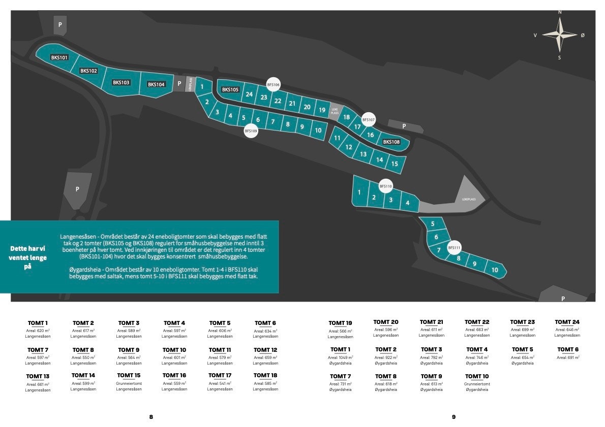 Tomt 3 i BFS109 har adresse Langenesåsen 74. Galleribilde
