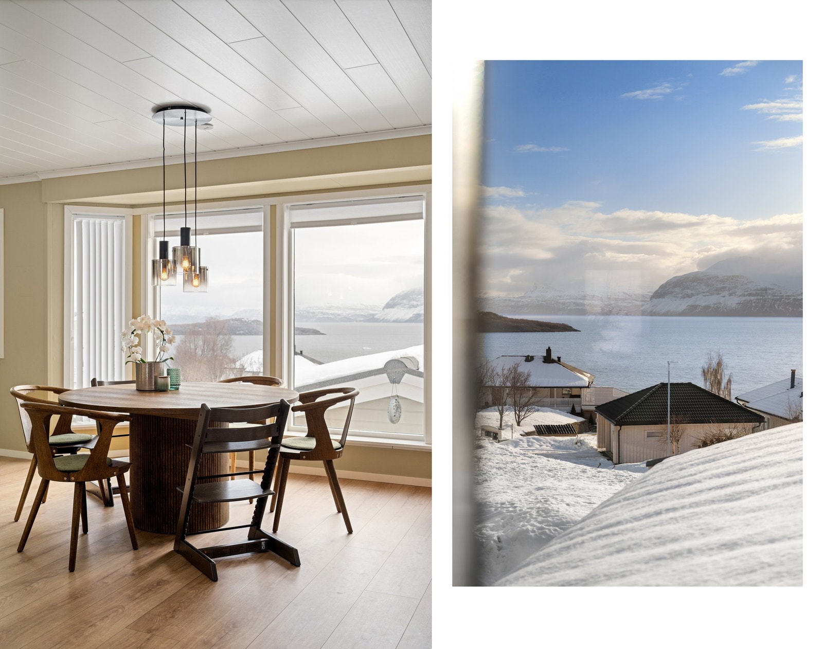 Fra spisestuen nyter du også den flotte utsikten! Galleribilde