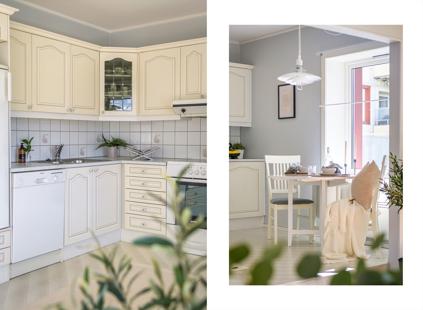 Boligen har en ca. 120 liter Høiax varmtvannstank, plassert i hjørnet på kjøkkenet Galleribilde