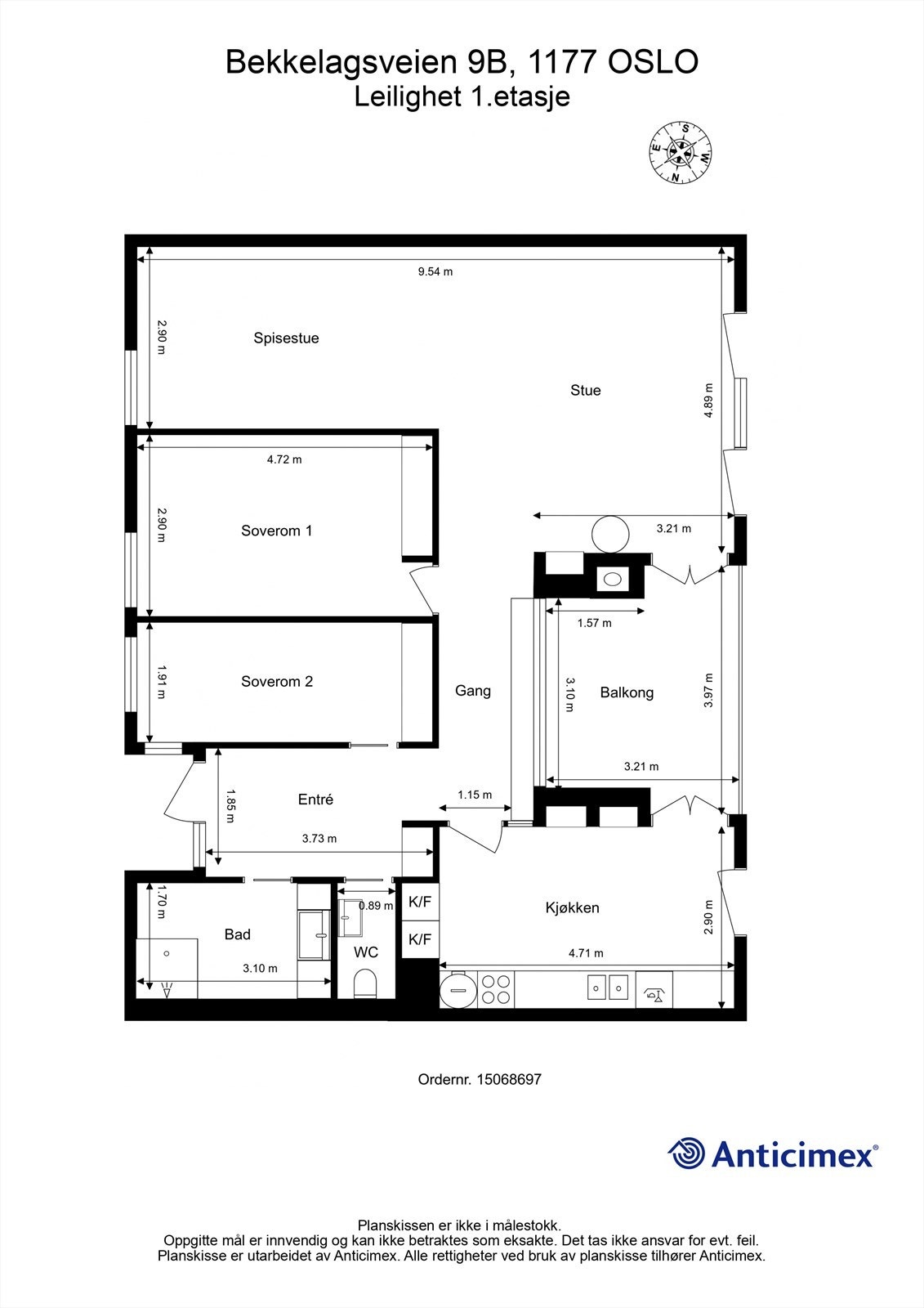 Plantegning Galleribilde