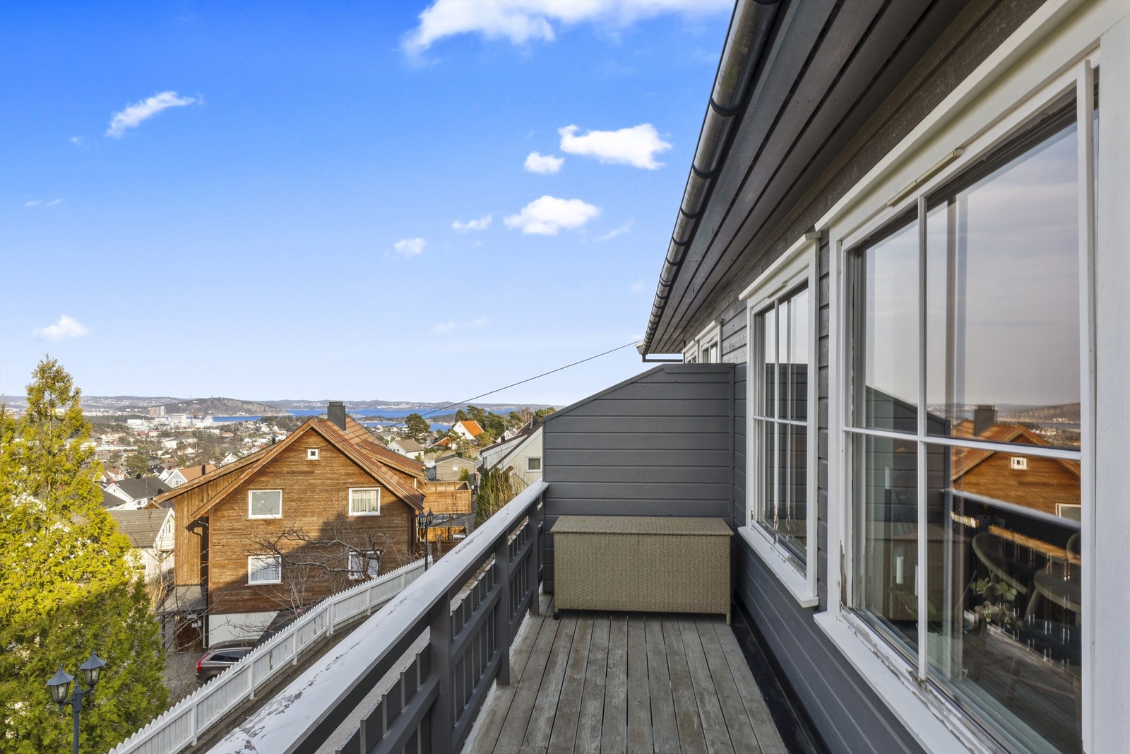 Her kan du få med deg innseilingen til Kristiansand. Galleribilde