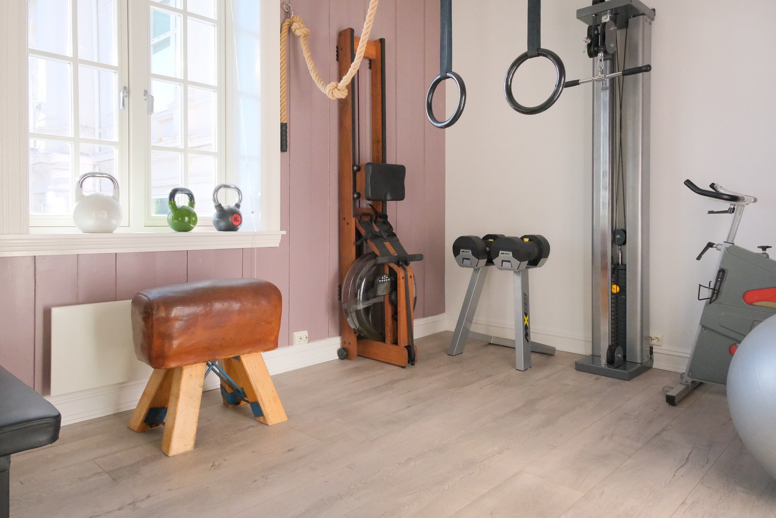 Trimrommet er også egnet som et ekstra soverom, hobbyrom eller hjemmekontor. Galleribilde