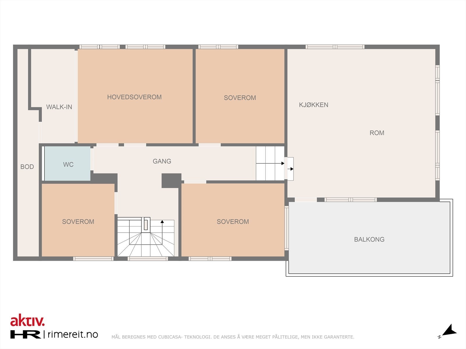 Plantegning husets 3. etasje Galleribilde