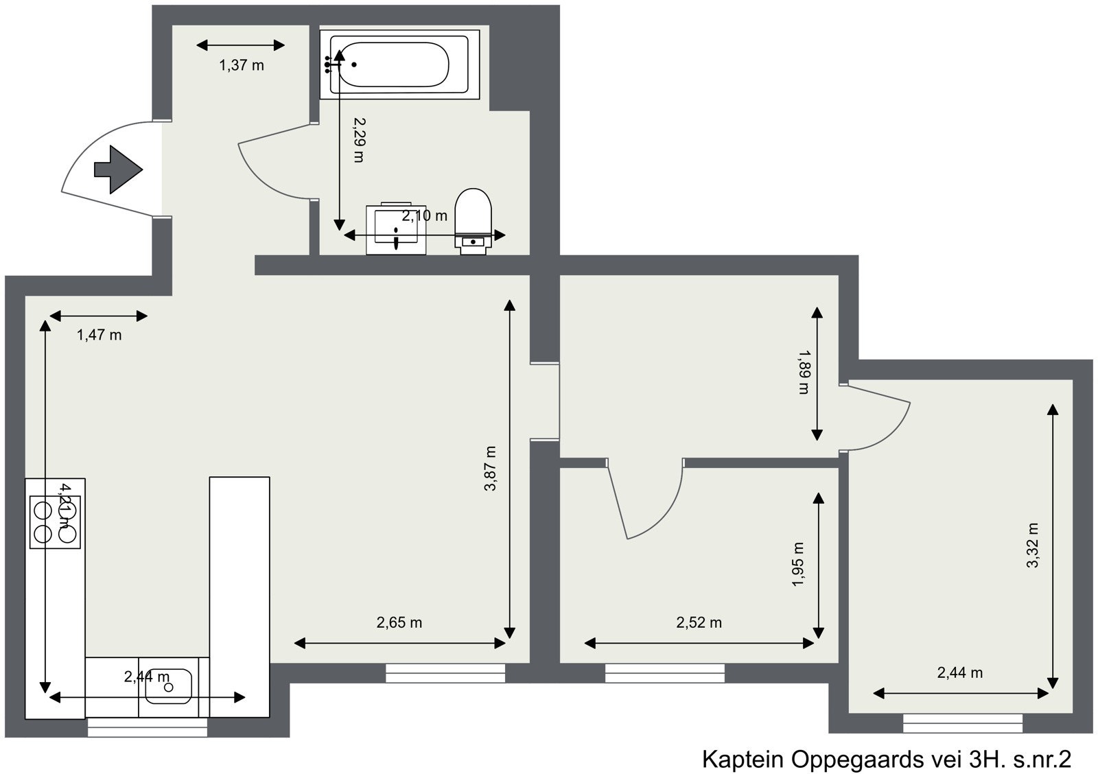 Plantegning Galleribilde