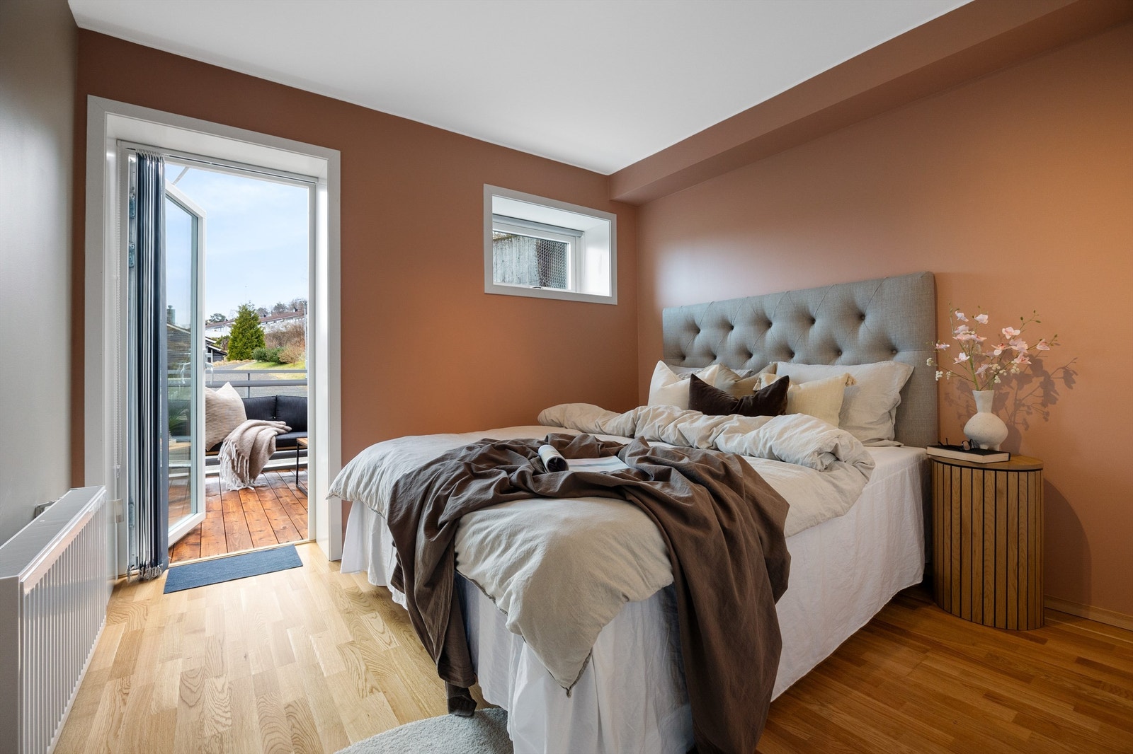 Utgang fra soverom til terrasse på ca 9 kvm Galleribilde