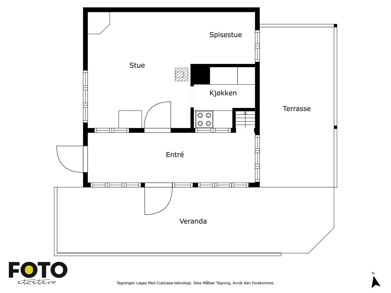 Veiledende plantegning. Ikke målbar. Galleribilde