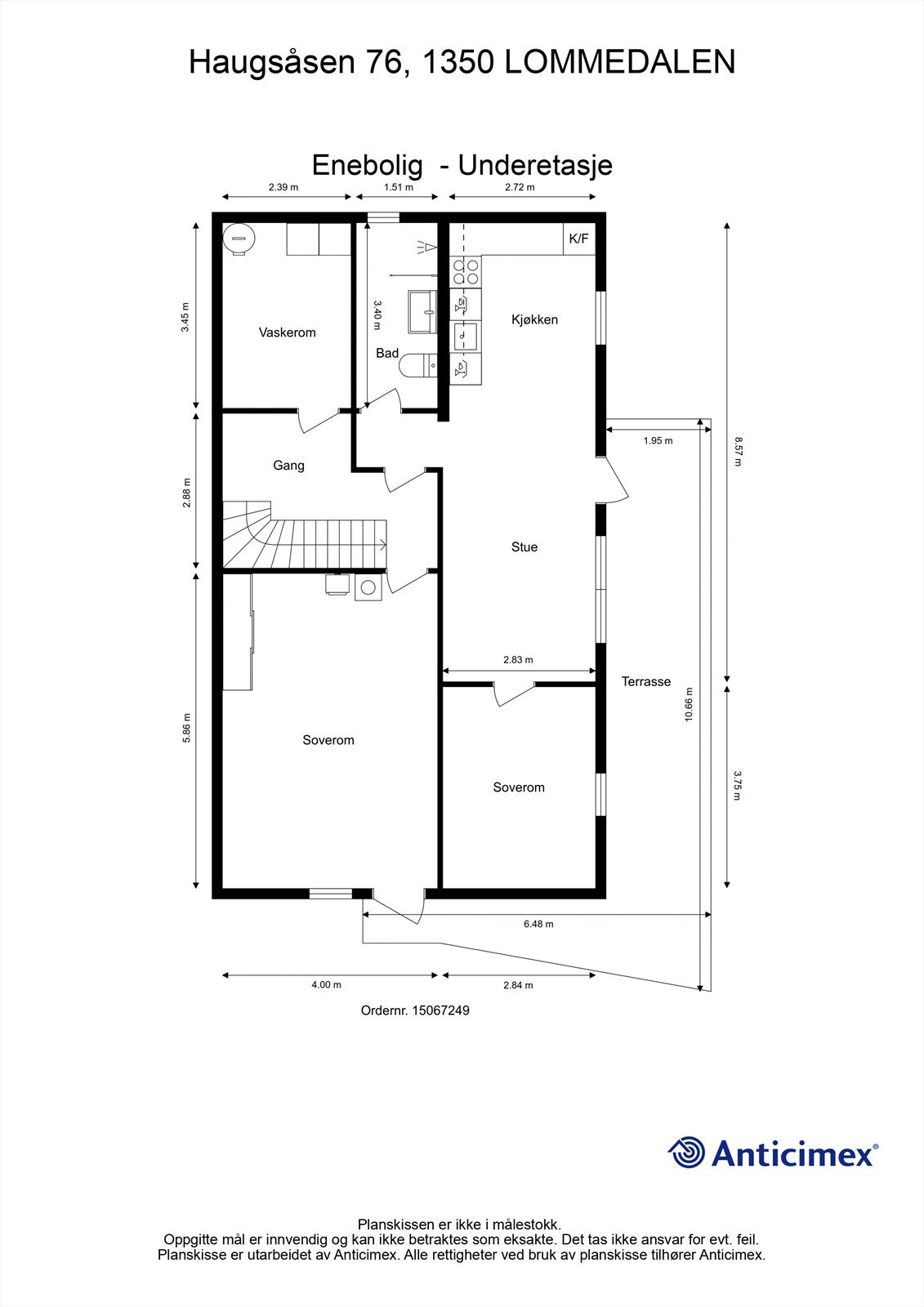 Plantegning underetasje Galleribilde