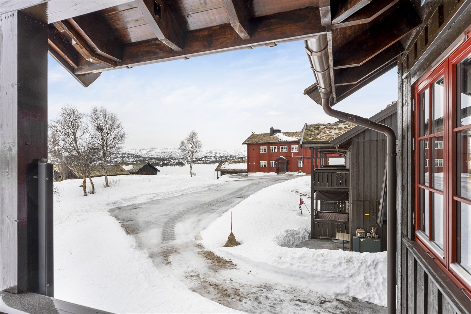 Utsikt fra balkong Galleribilde