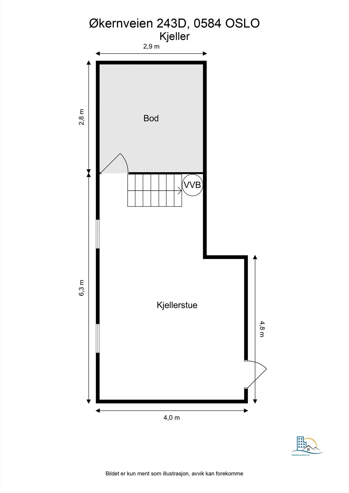 Plantegning kjeller Galleribilde