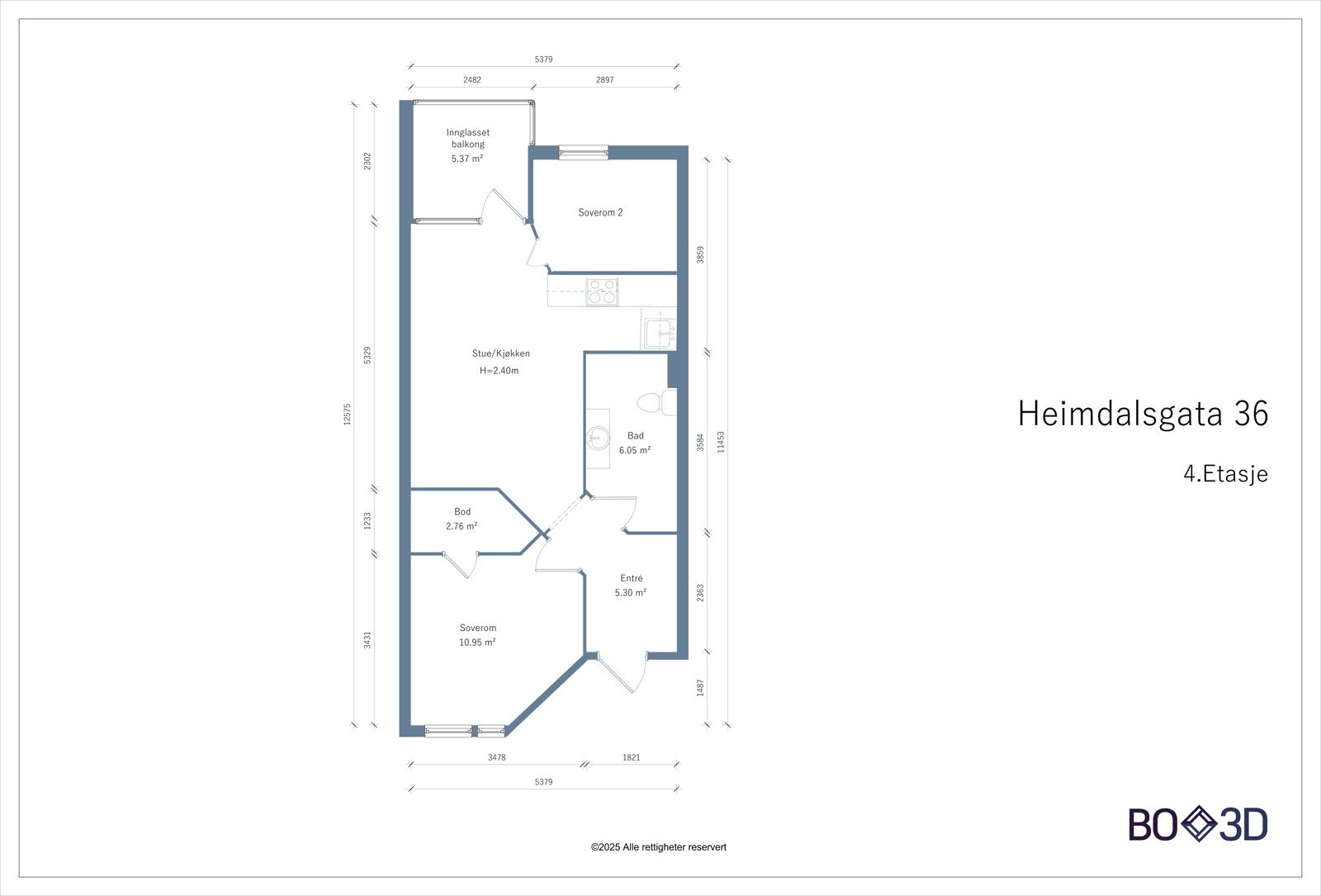 Alternativ plantegning Galleribilde