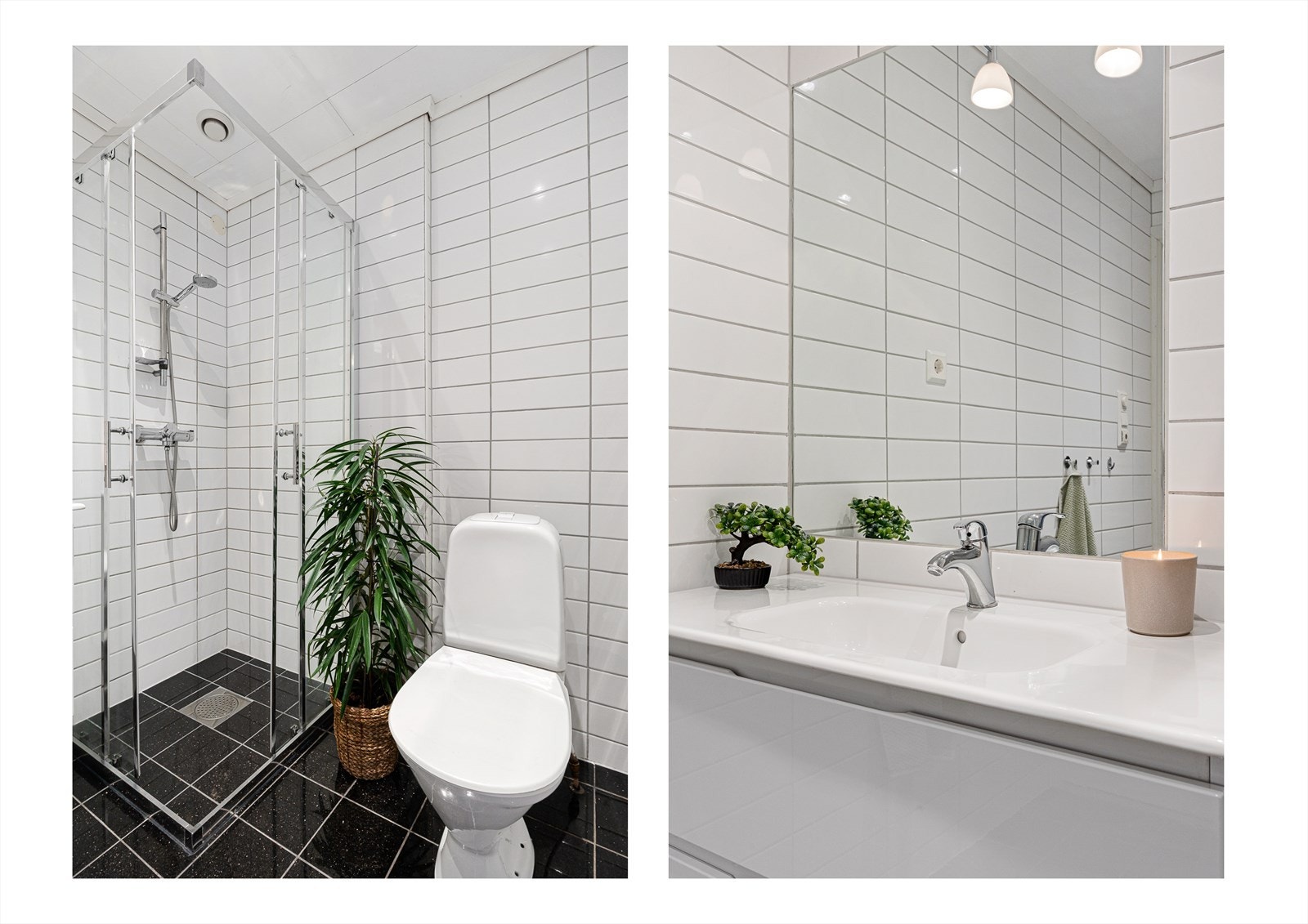 I tillegg til bad/wc, så er det eget vaskerom. Galleribilde