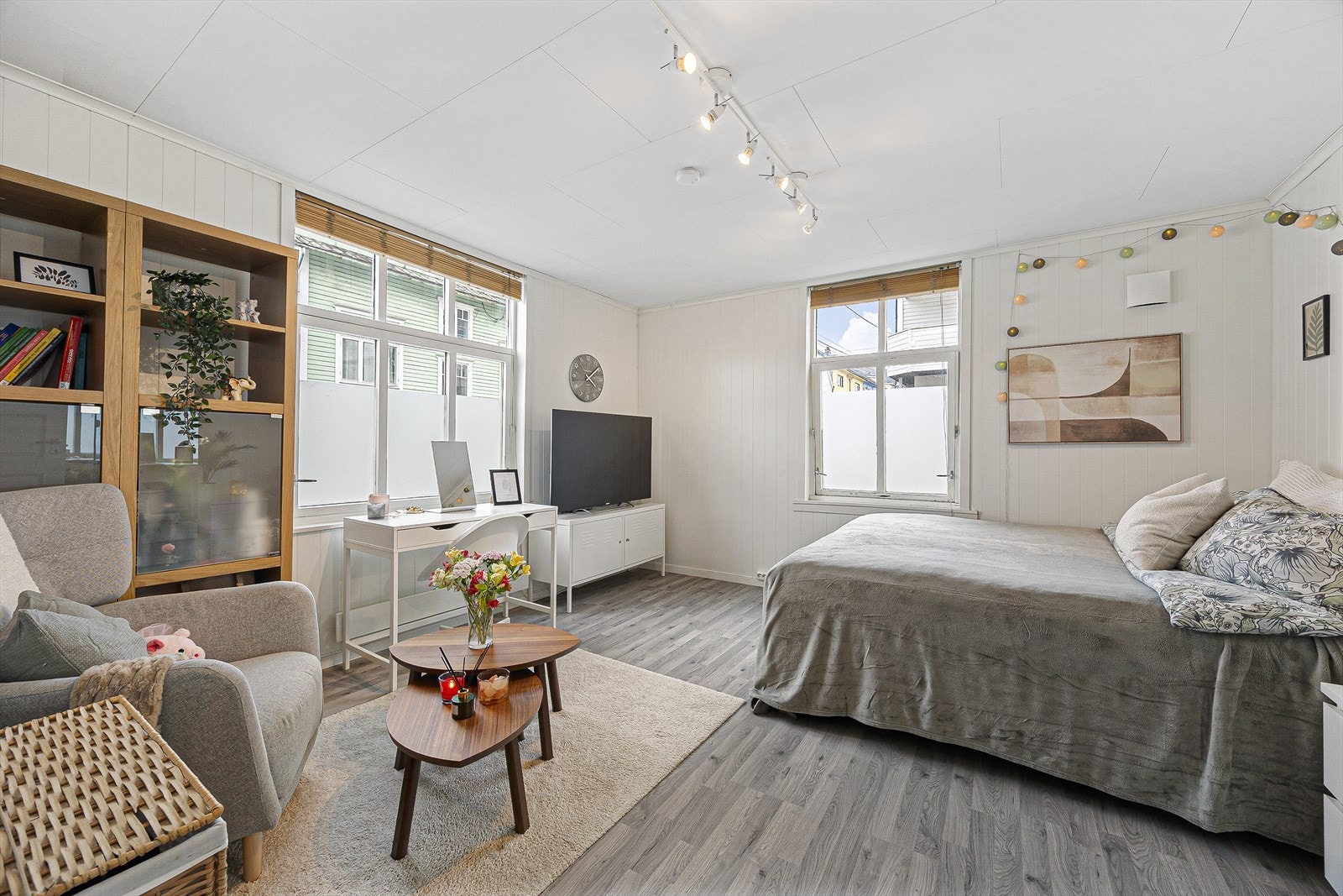 Stue som er benyttet som soverom Galleribilde