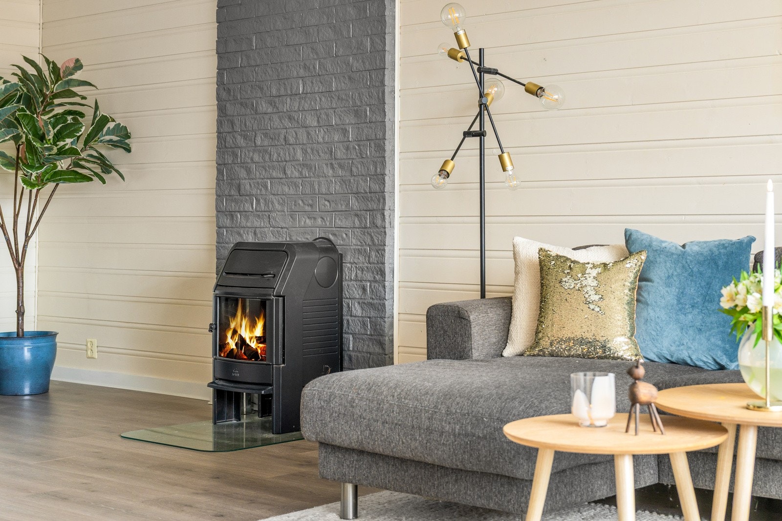 Peisovnen gir behagelig varme uansett tid på året Galleribilde