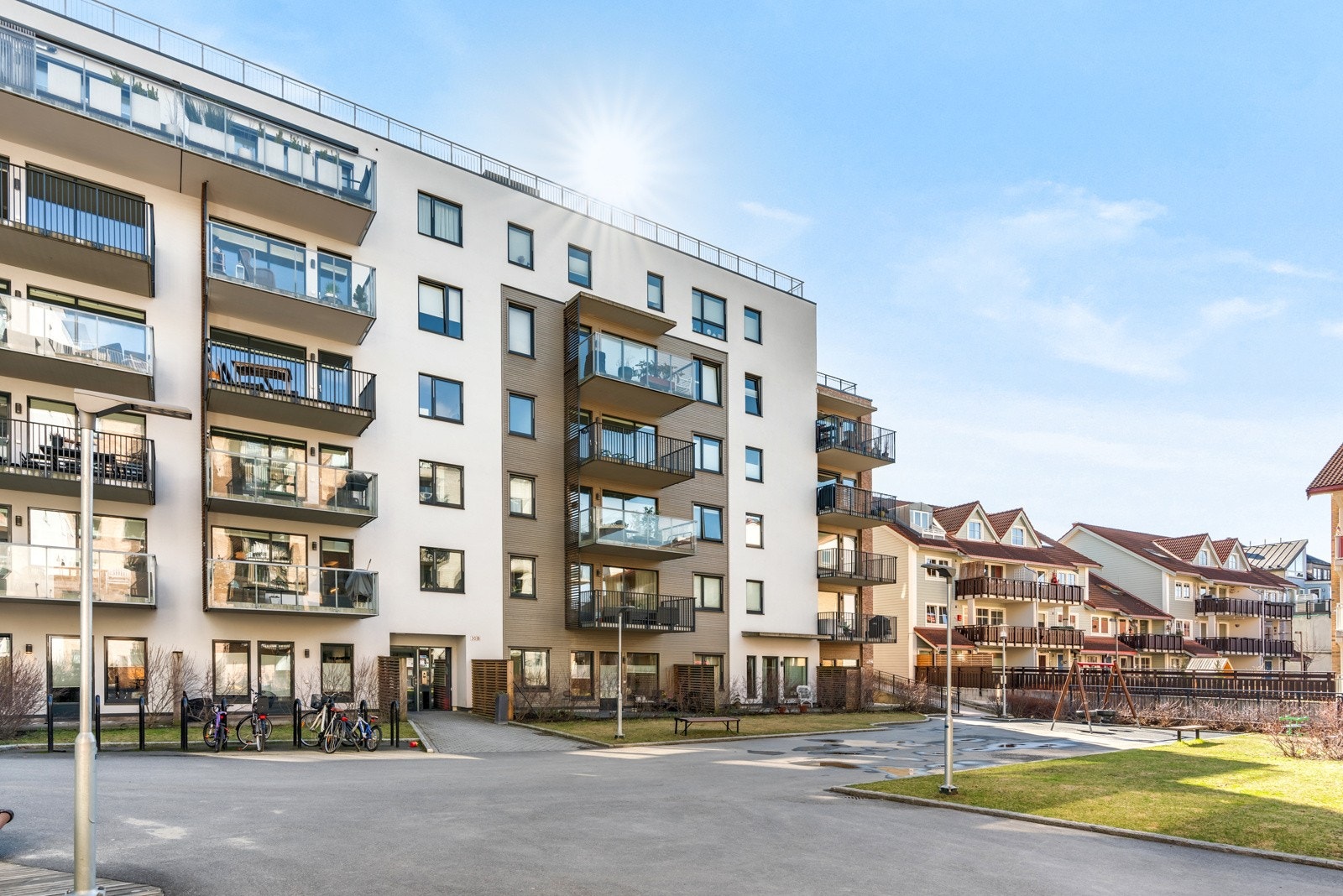 Pent opparbeidede fellesarealer Galleribilde