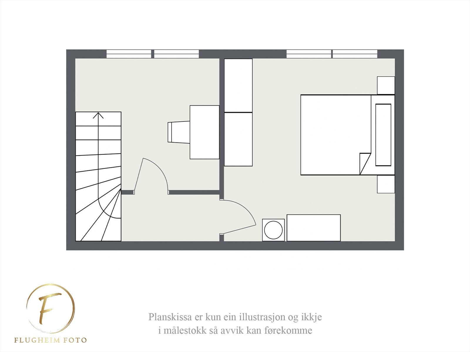 Planteikning - Underetasje Galleribilde