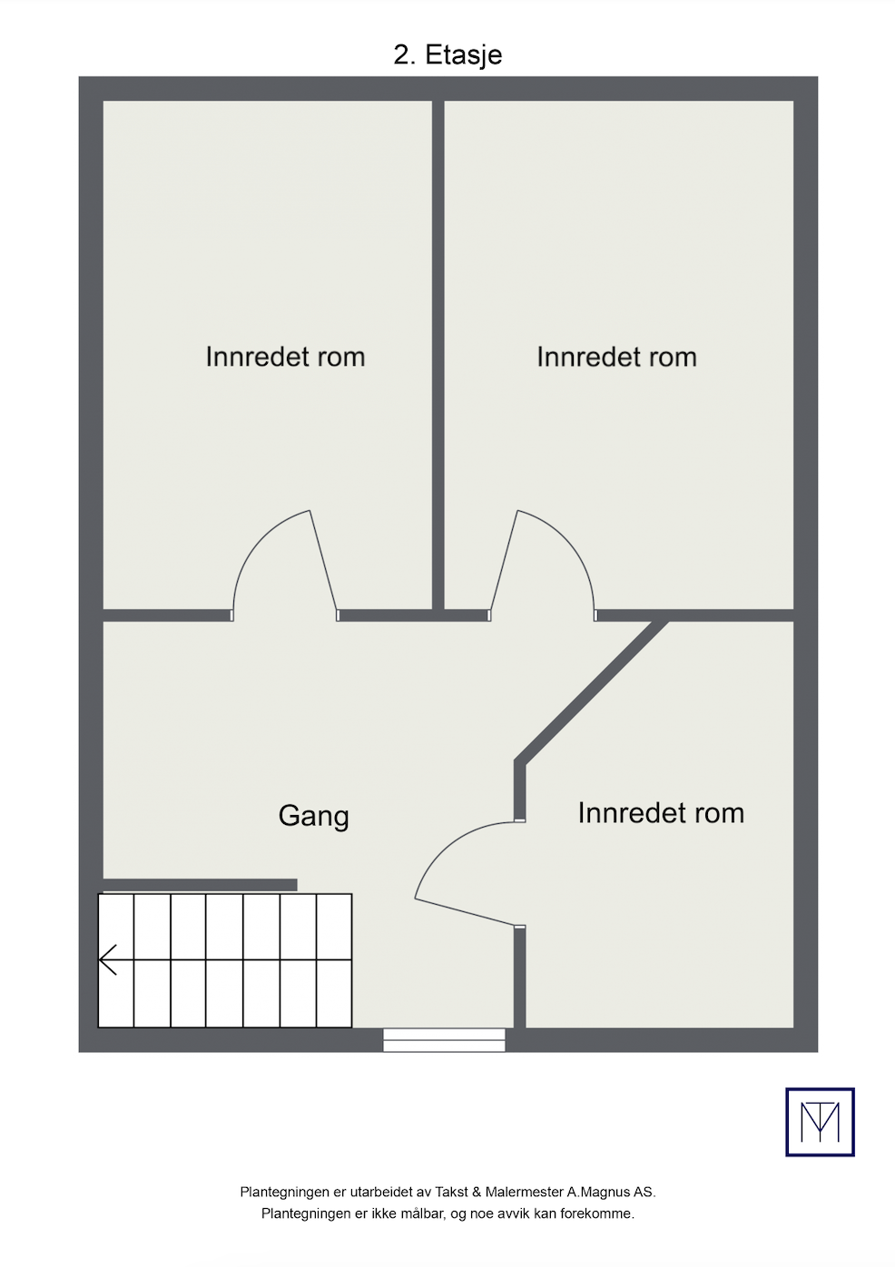 Plantegning 2.etg Galleribilde