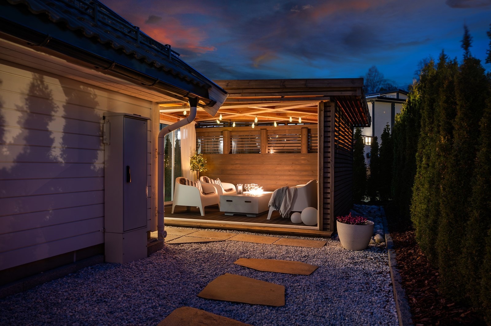 - Påkostet uteområder i ulike, gjennomtenkte soner - Galleribilde