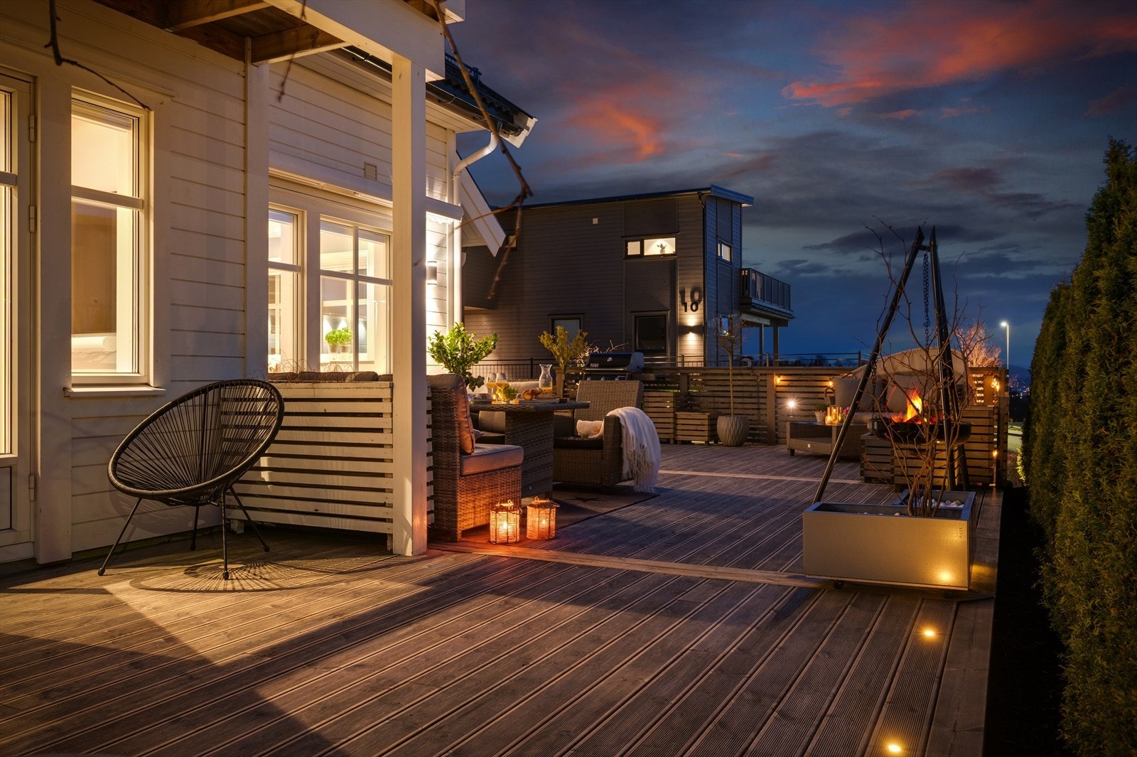 - Integrert belysning i terrasse - Galleribilde