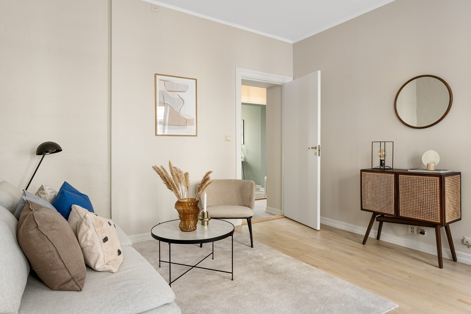 Gulvet er nylig slipt. Galleribilde