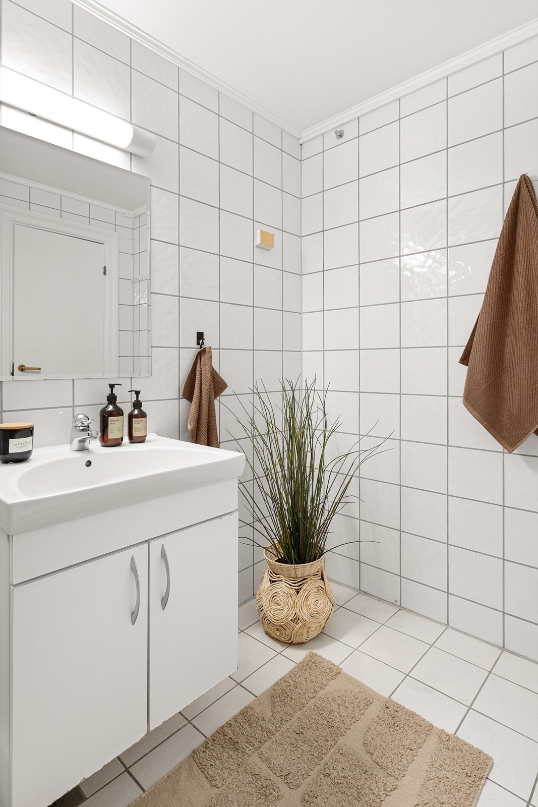 Opplegg og plass til vaskemaskin. Galleribilde