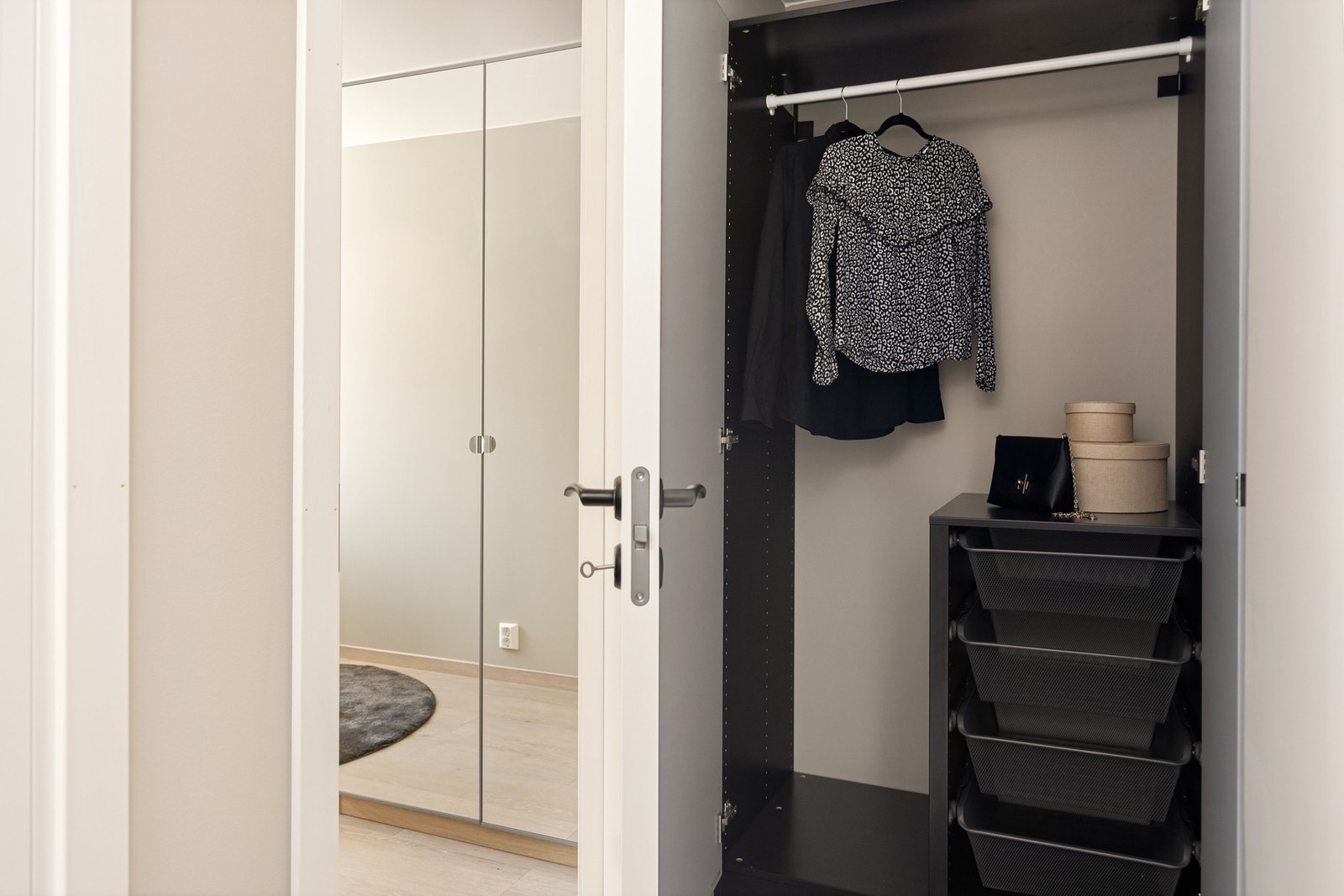 Enkel garderobeløsning. Galleribilde