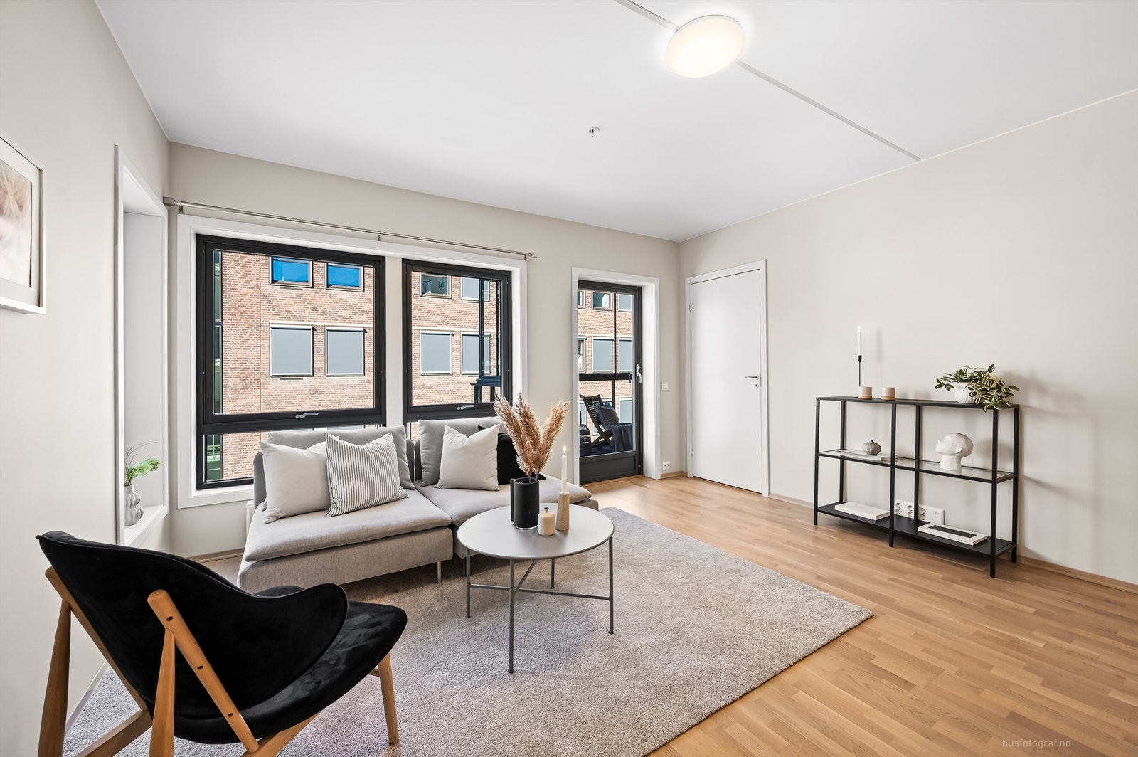 Leiligheten er gjennomgående og har en praktisk planløsning Galleribilde