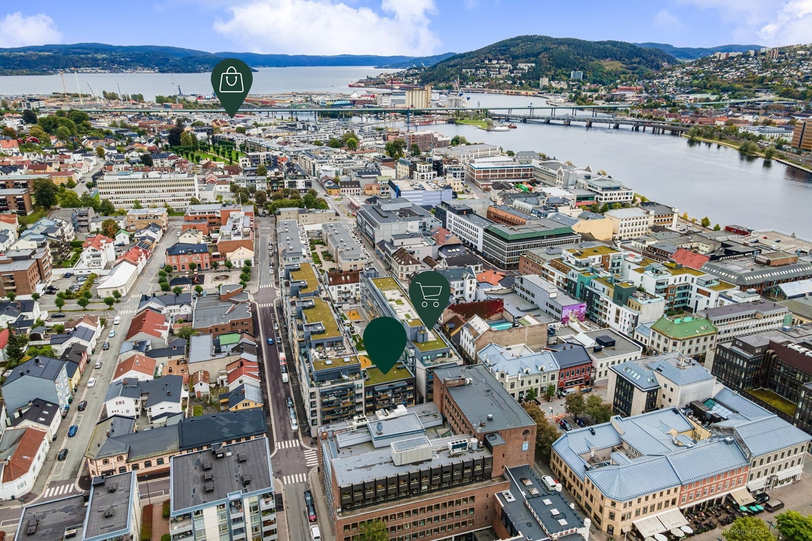 Magasinet kjøpesenter innen kort gangavstand fra eiendommen - i tillegg til CC Drammen og Torget Vest kjøpesenter i nærheten Galleribilde