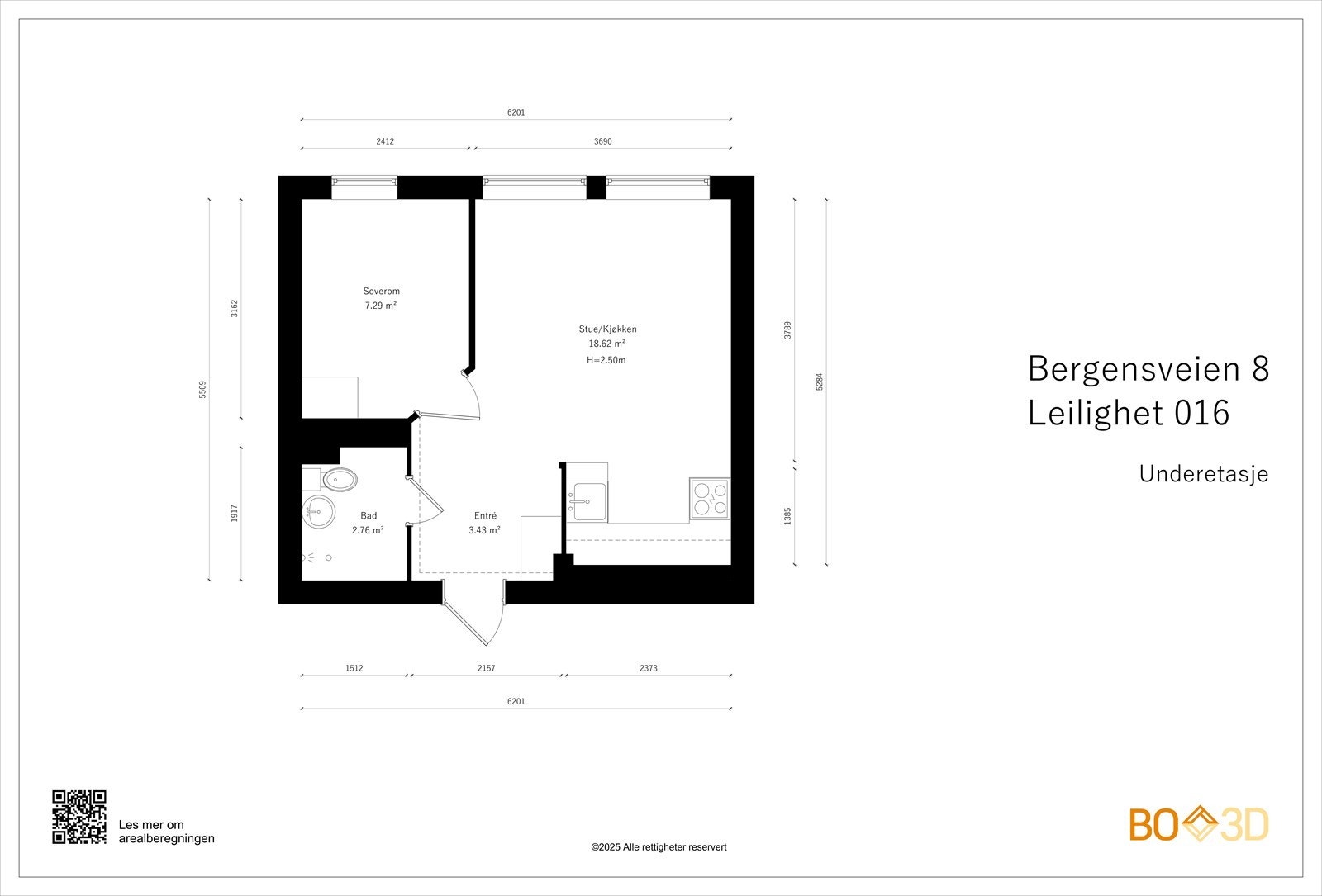 Takstmannens planskisse Galleribilde