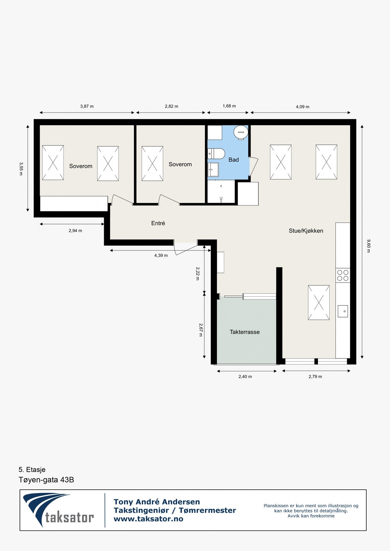 Gjennomgående og luftig planløsning Galleribilde