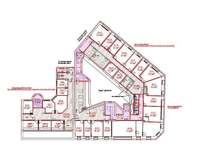 Planløsning 5.etasje Galleribilde