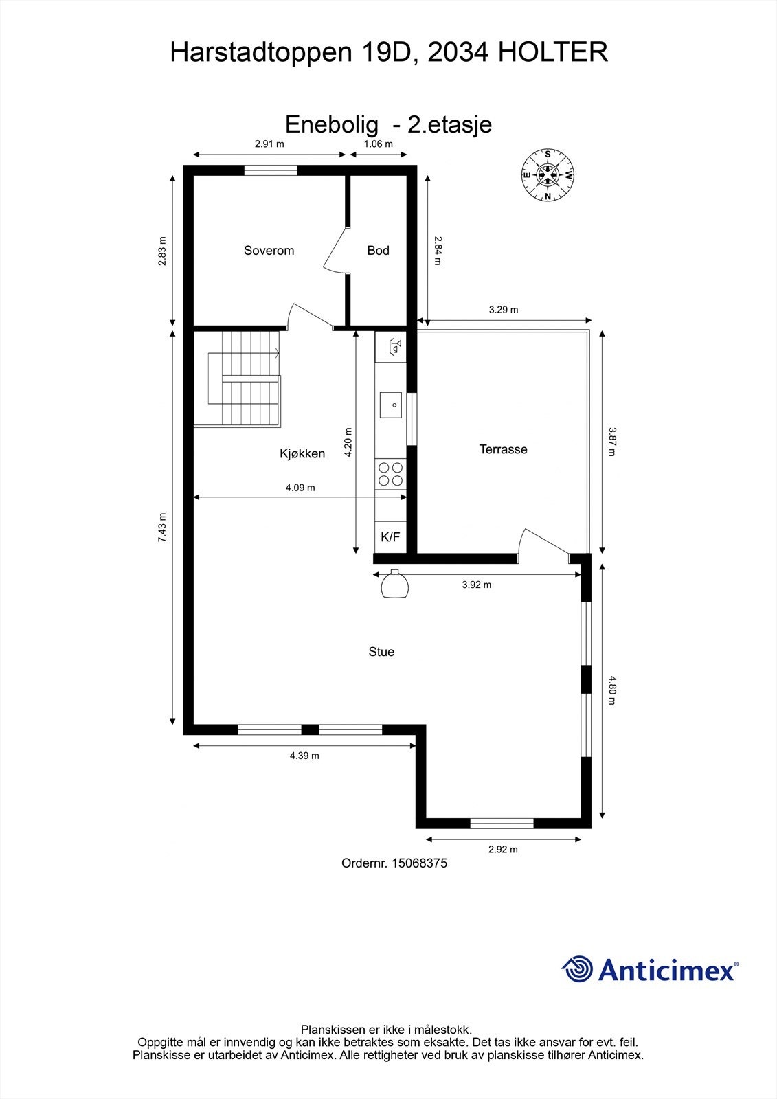 Plantegning - 2.etasje. Galleribilde