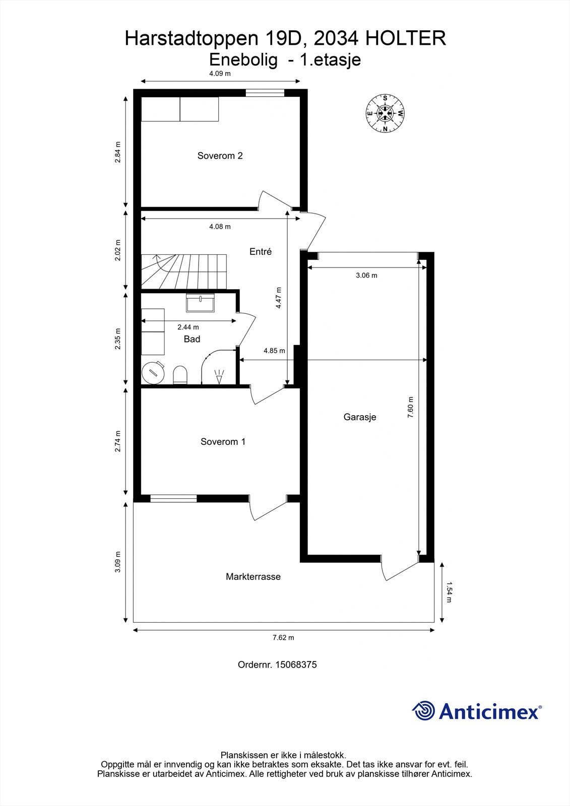 Plantegning - 1.etasje. Galleribilde