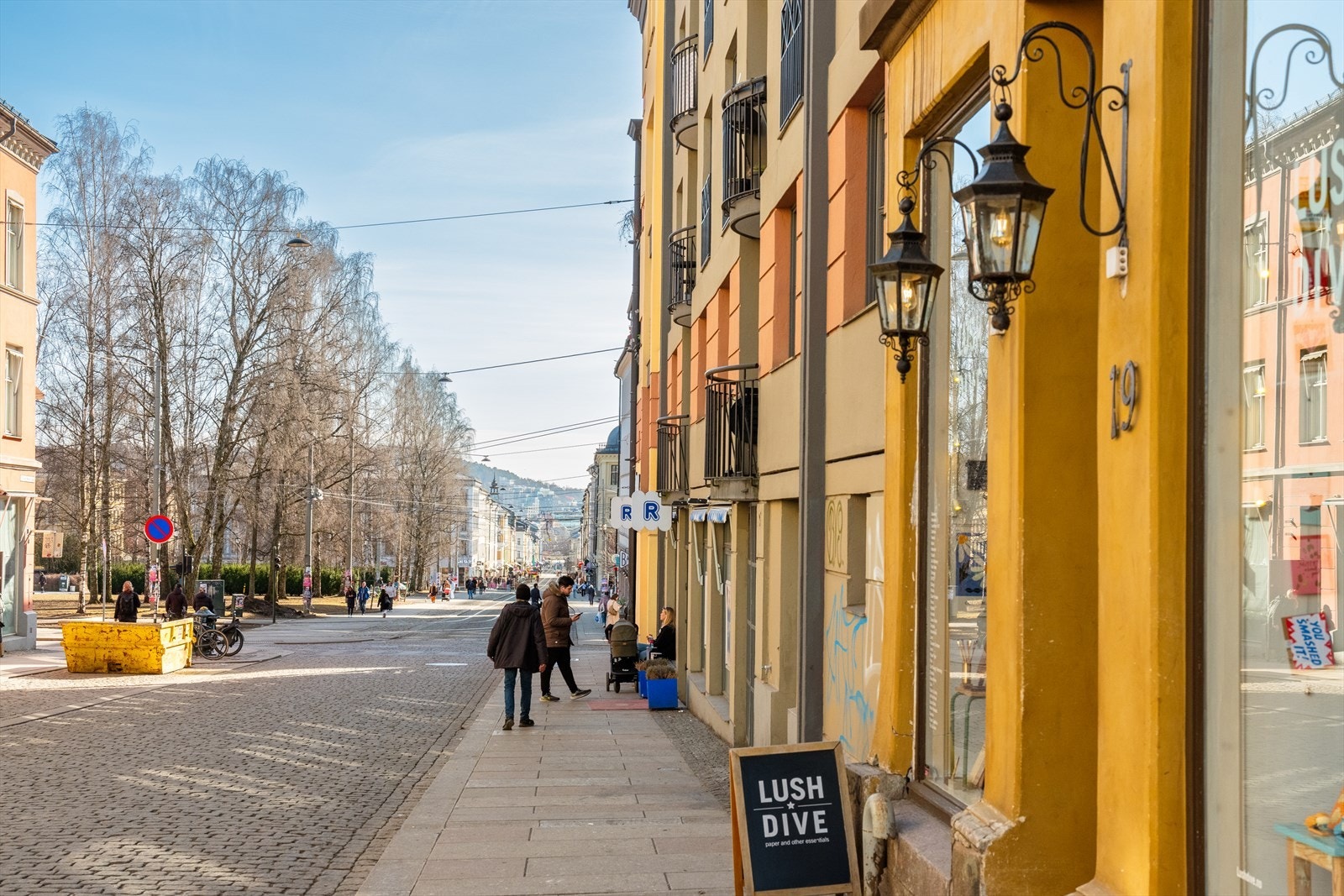 Gaten ligger parallelt med Birkelunden Galleribilde