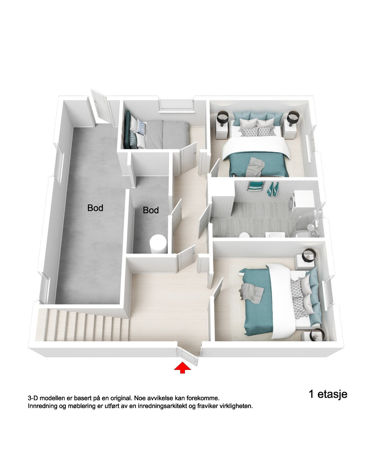 Plantegning 3D Galleribilde