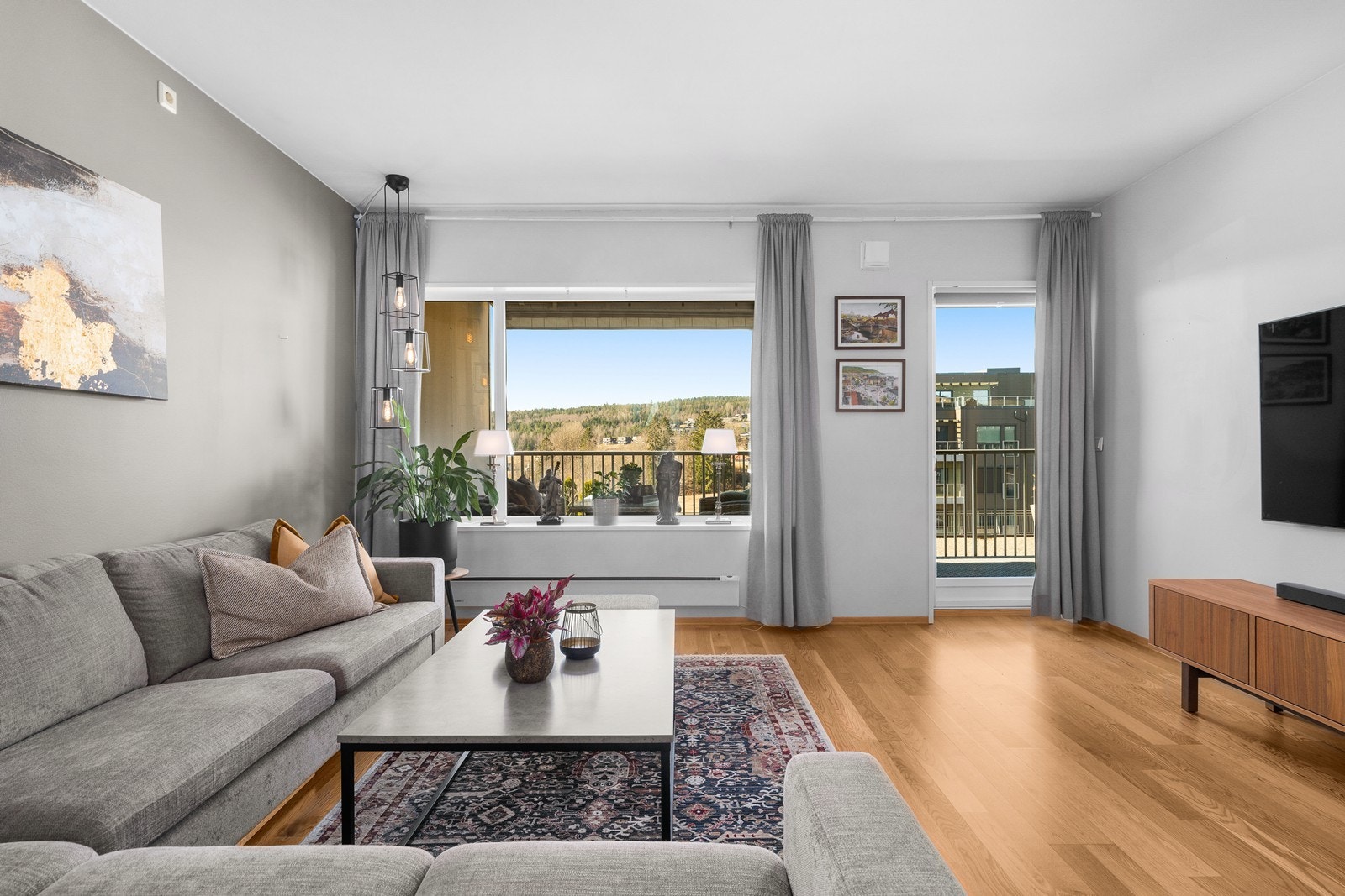 Lune og moderne fargevalg gjør innredningen enkel. Galleribilde