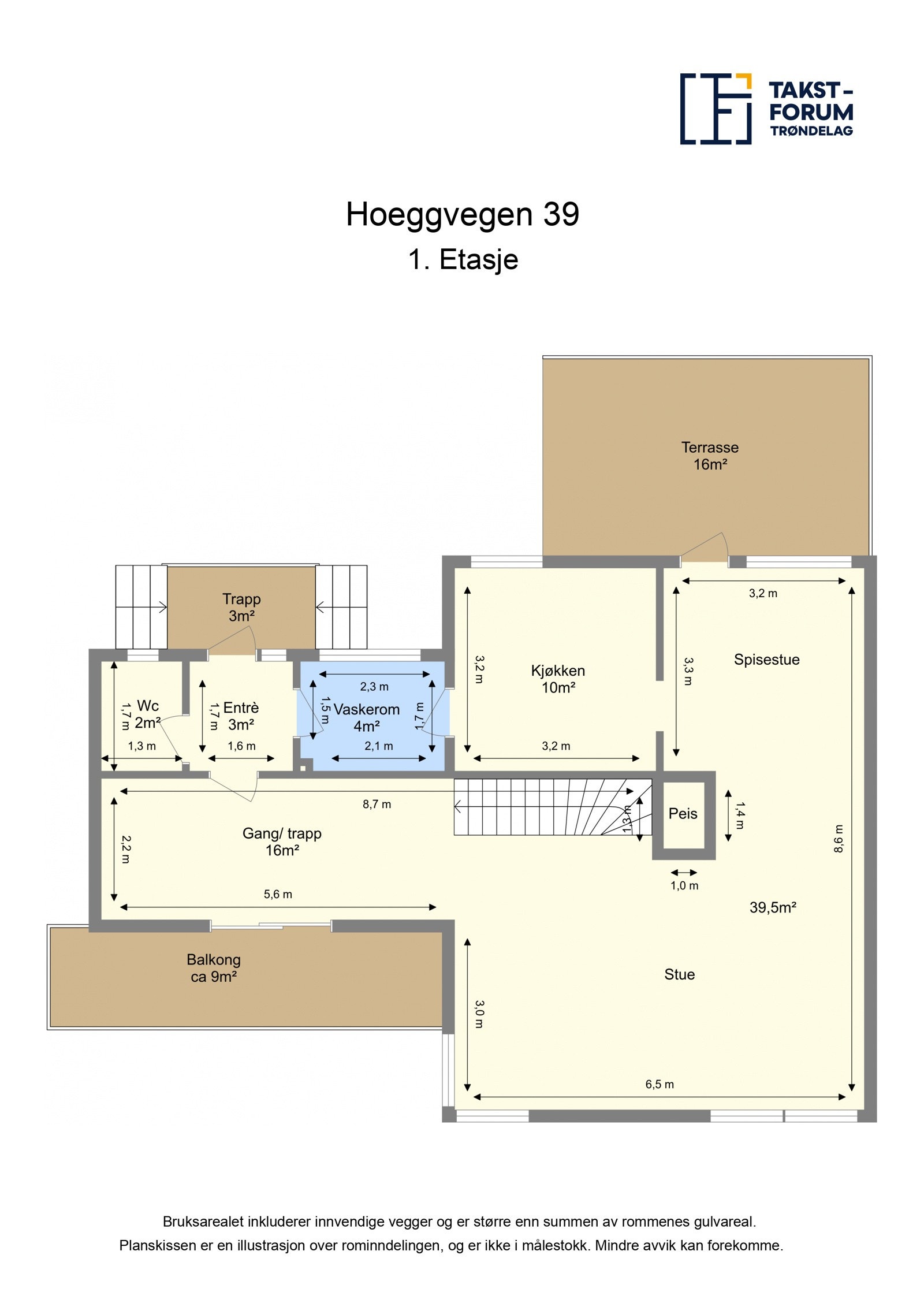 Plantegning 1. etasje. Galleribilde