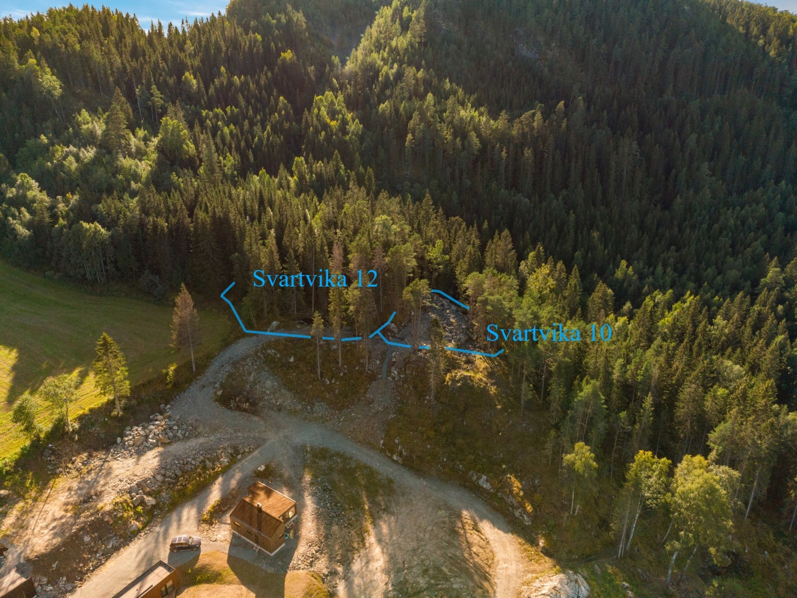 Tomtene kan selges samlet eller separate. Galleribilde