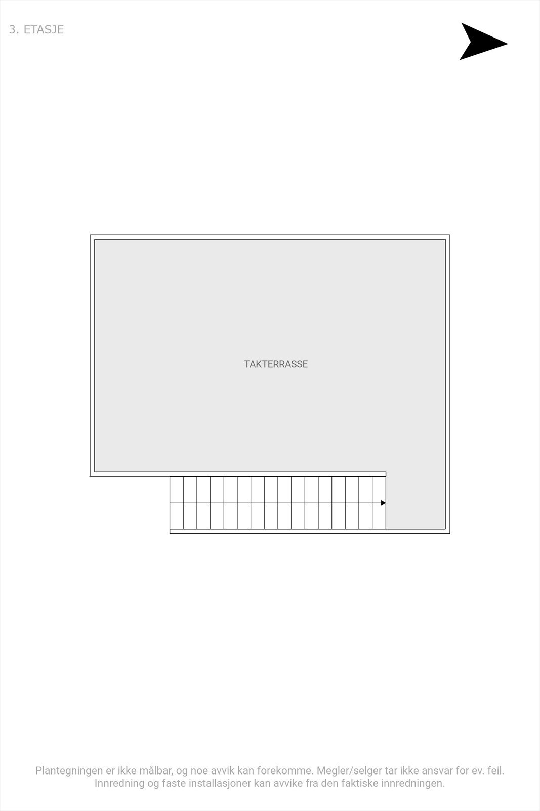 Plantegning av takterrasse. Galleribilde