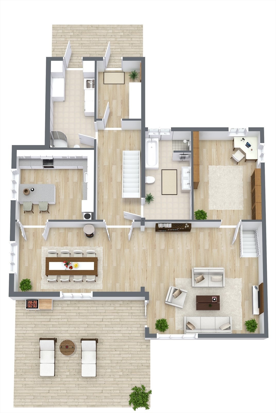 Planskisse 1. etg. Tegningen er kun til illustrasjon og har avvik. Se prospekt. Galleribilde