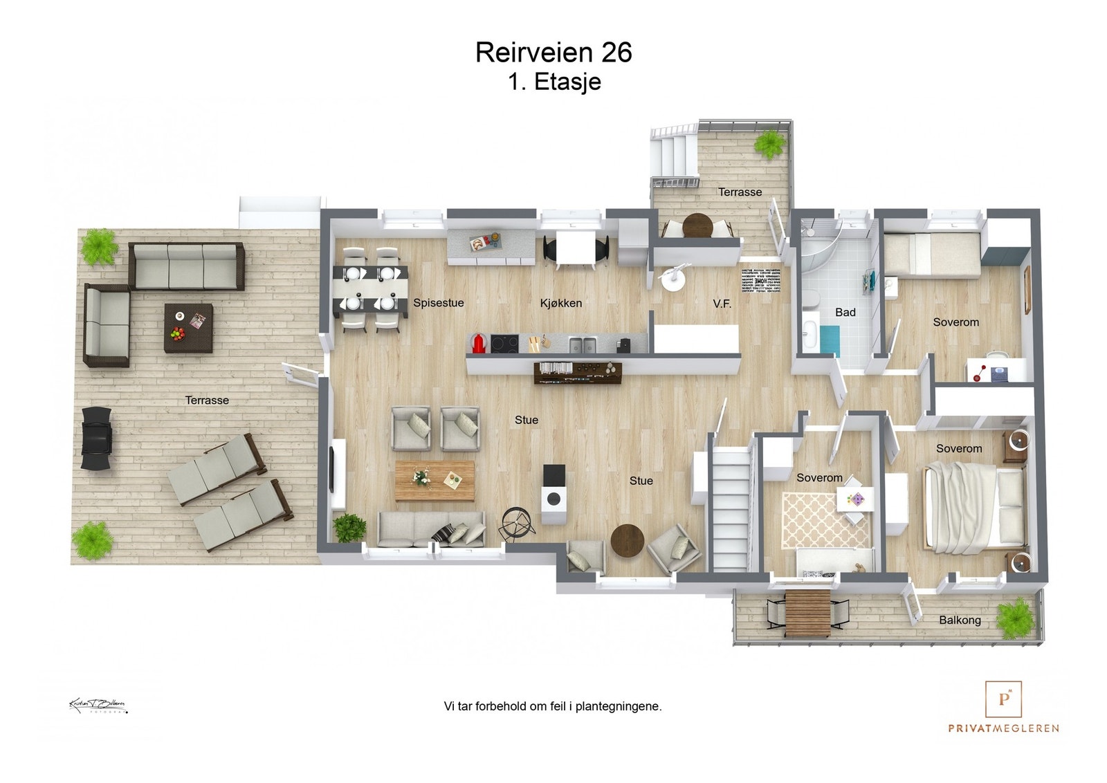 Plantegning 1. etasje Galleribilde